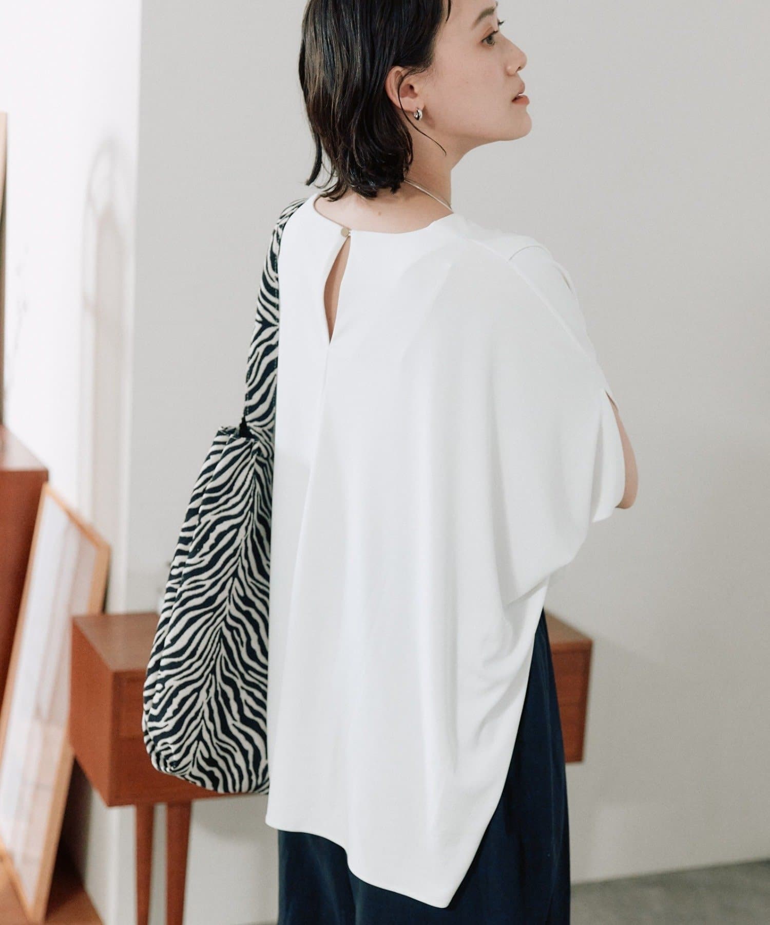 RIVE DROITE(リヴドロワ) 予約【吸水速乾/遮熱/接触冷感】クールタッチポンチョカットソー