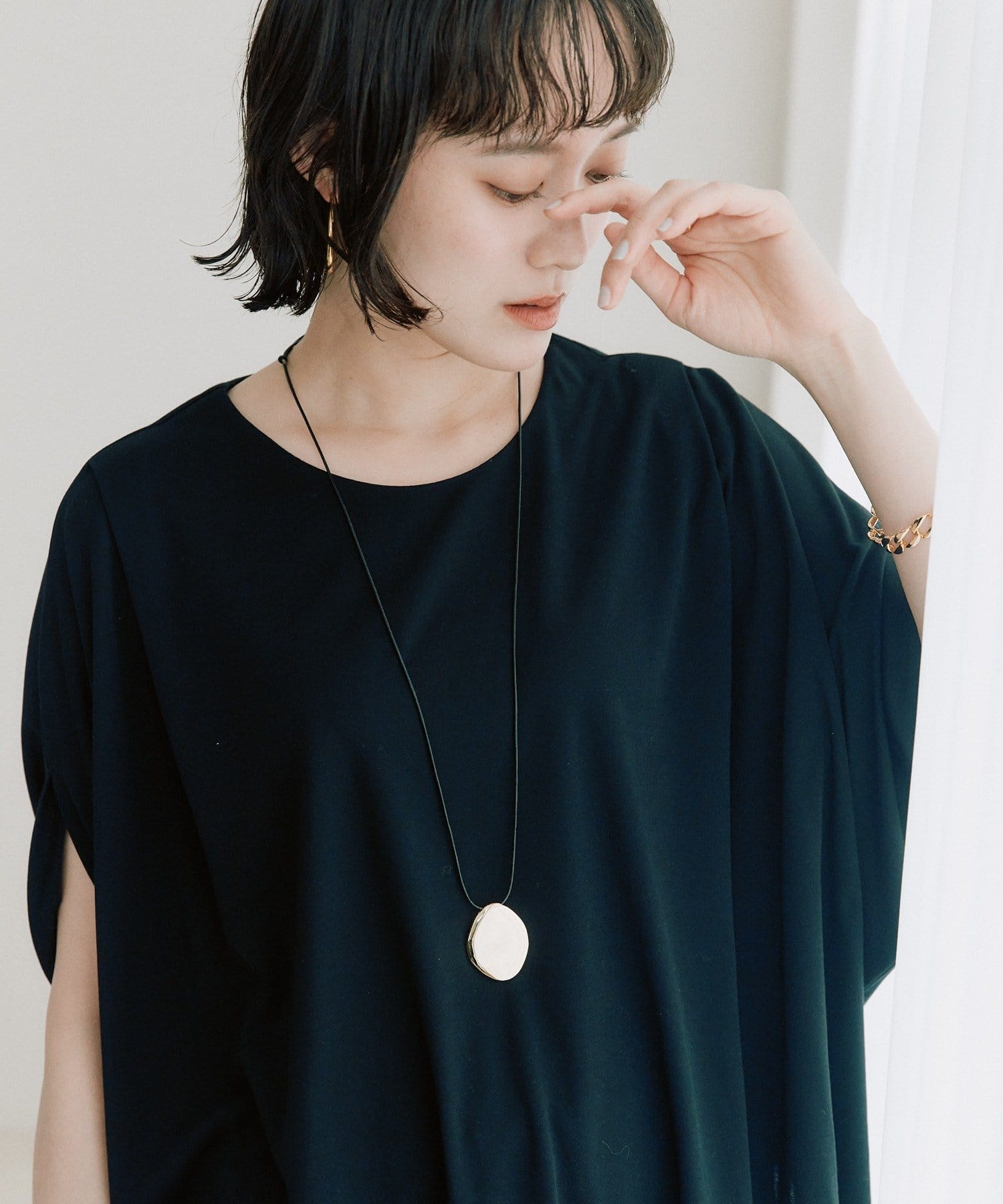 RIVE DROITE(リヴドロワ) 予約【吸水速乾/遮熱/接触冷感】クールタッチポンチョカットソー