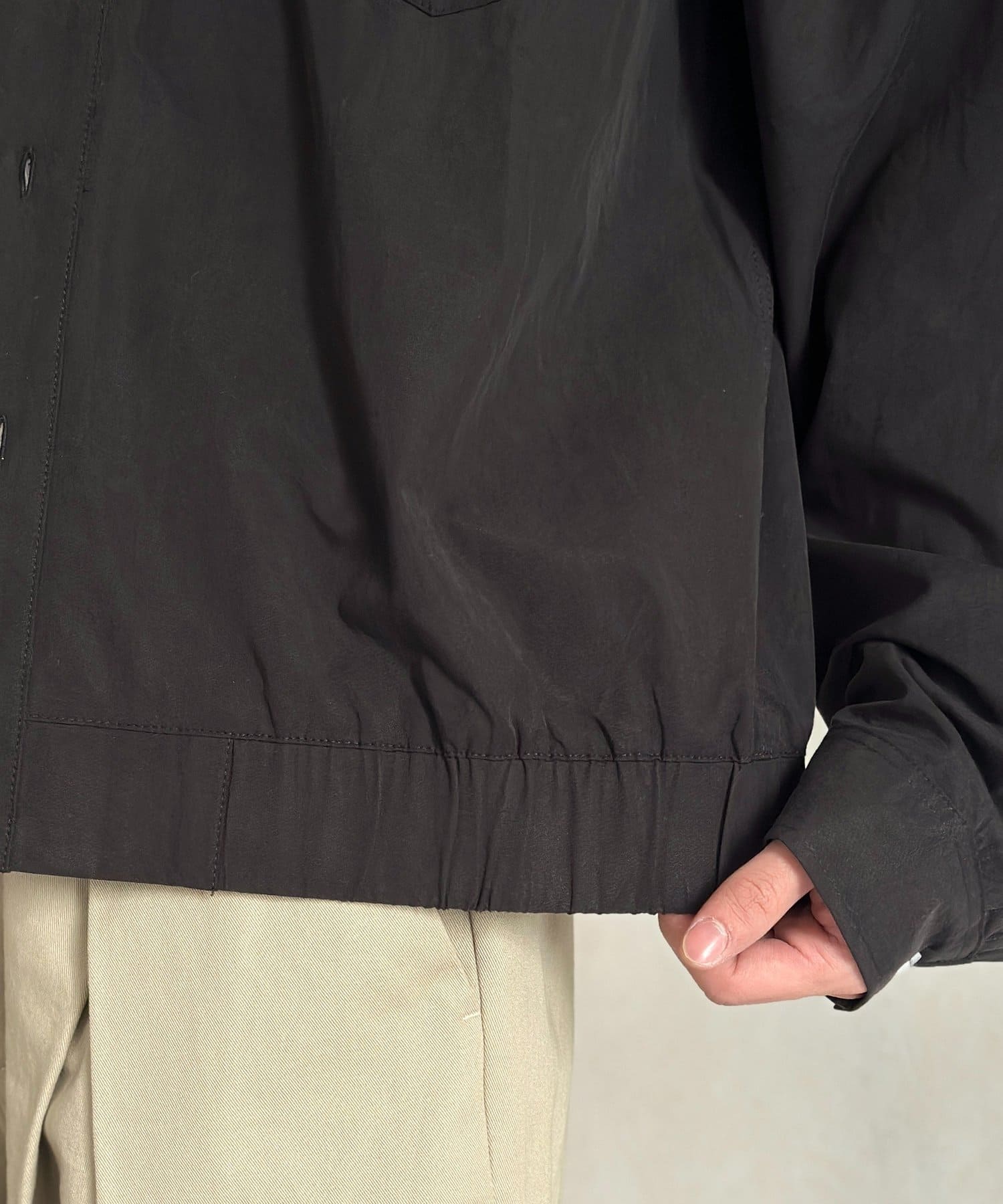 CPCM(シーピーシーエム) クロップドシャツブルゾン