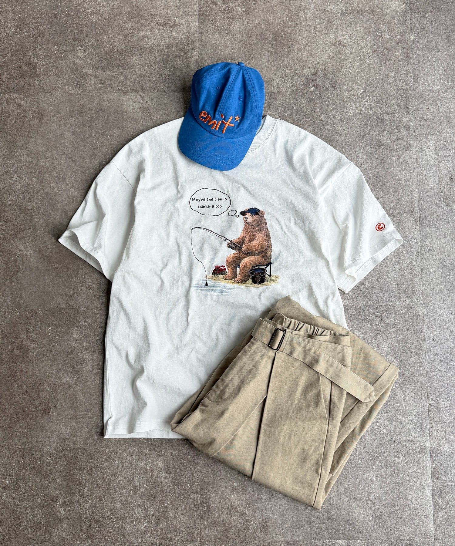 CPCM(シーピーシーエム) 刺繍アニマルプリントT