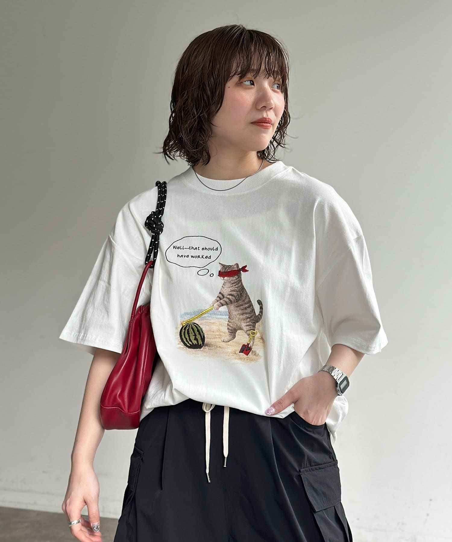 CPCM(シーピーシーエム) 刺繍アニマルプリントT