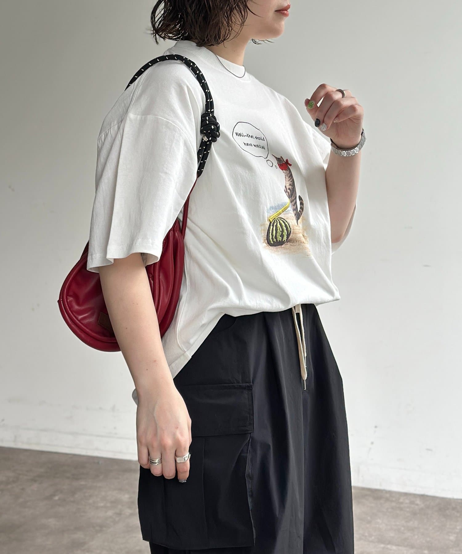 CPCM(シーピーシーエム) 刺繍アニマルプリントT