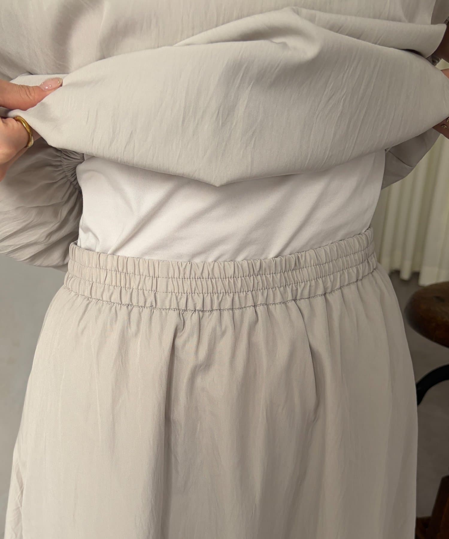 Chez toi(シェトワ) バルーンブラウス×スカートSET