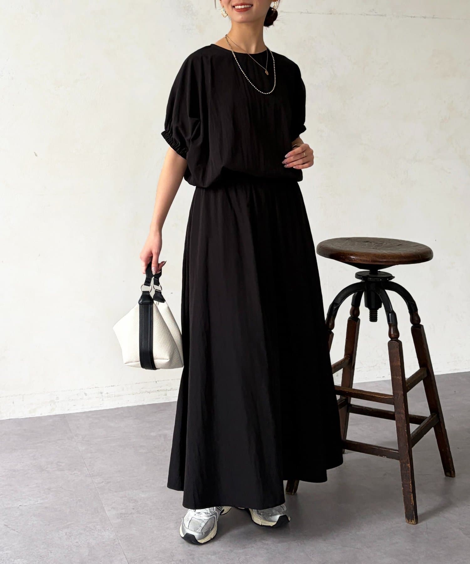 Chez toi(シェトワ) バルーンブラウス×スカートSET