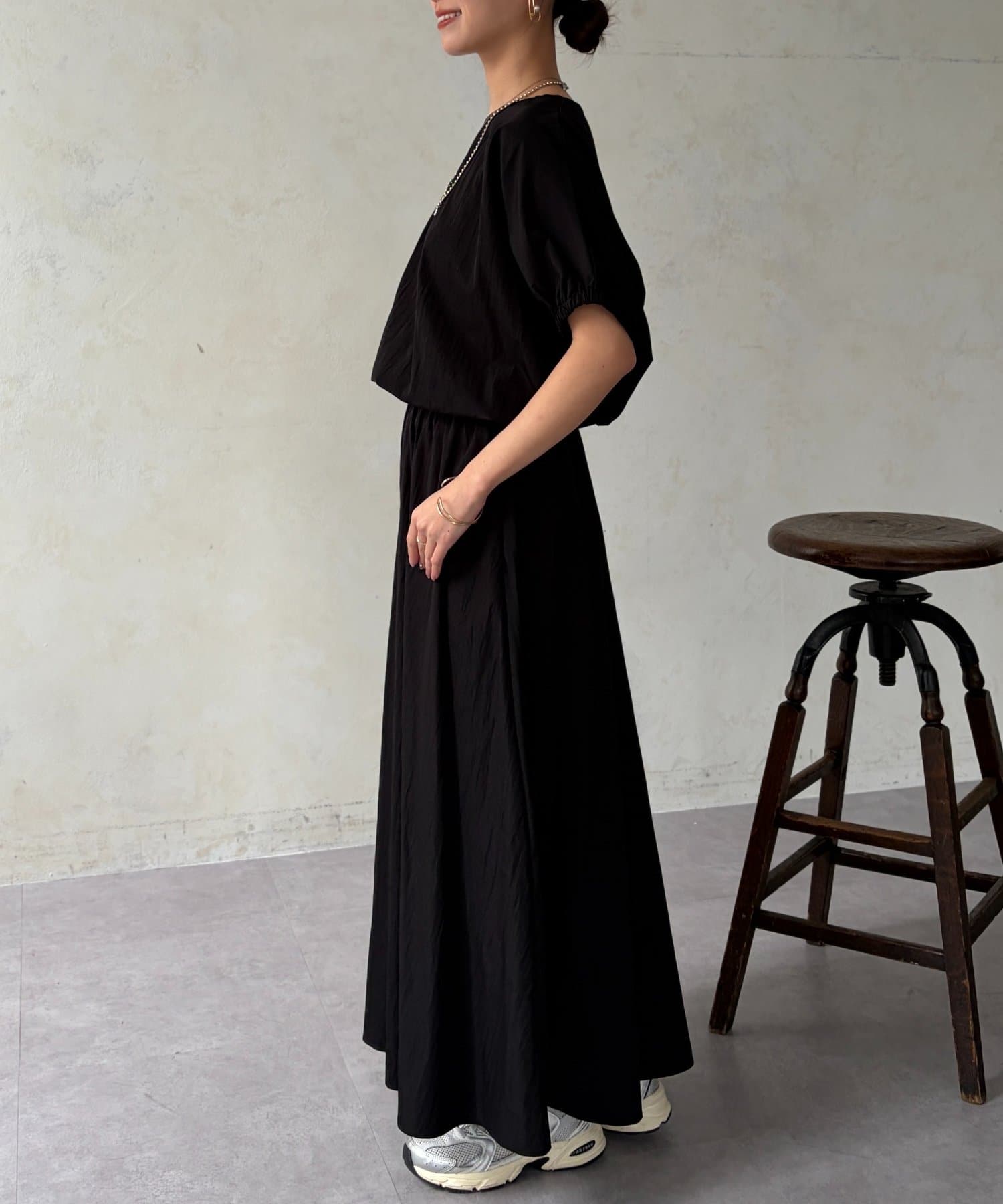 Chez toi(シェトワ) バルーンブラウス×スカートSET