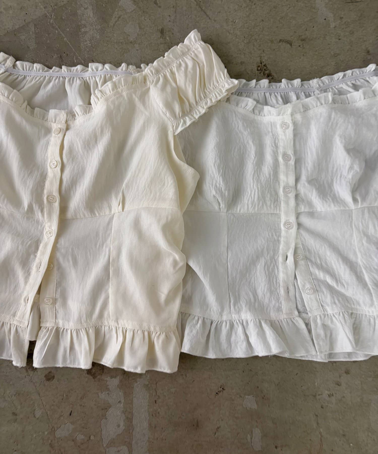 RAY CASSIN(レイカズン) 【無地 / ドット / チェック】コンパクトヘンリーネックブラウス