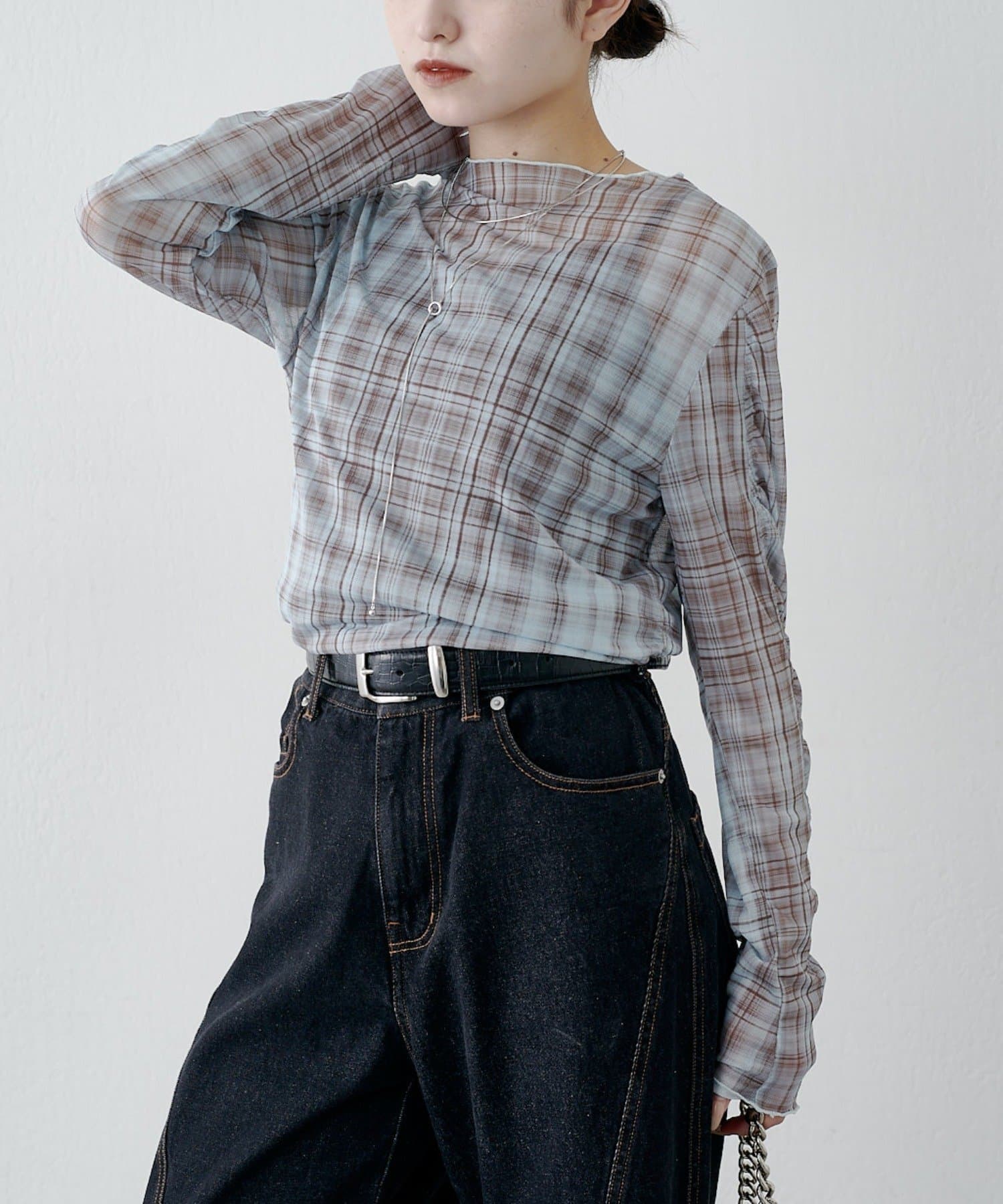 Lui's(ルイス) チェックシアートップス