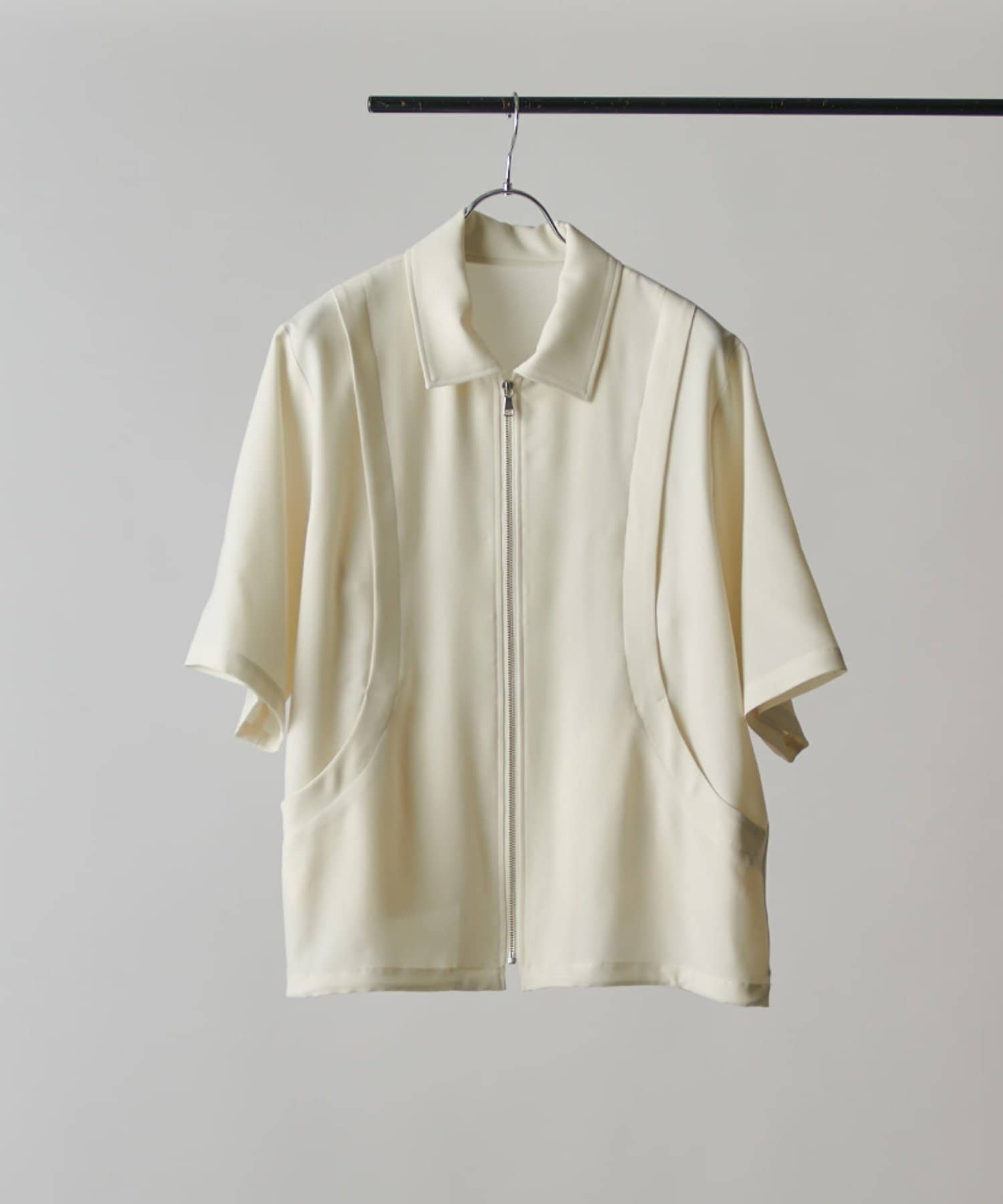 Lui's(ルイス) レイヤードジップ半袖シャツ