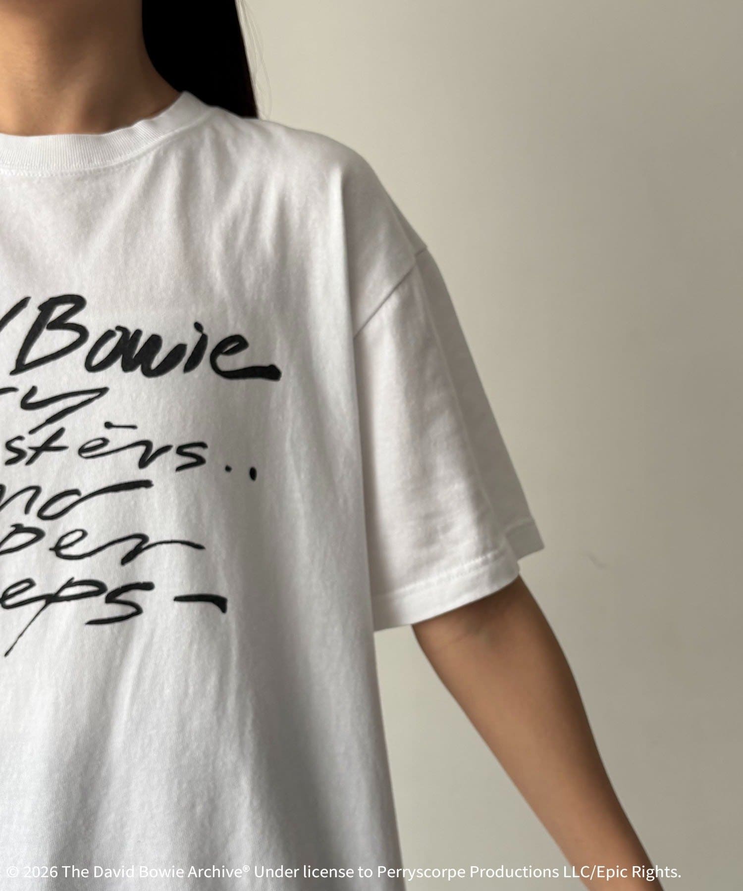 CAPRICIEUX LE'MAGE(カプリシュレマージュ) 〈GOOD ROCK SPEED〉DavidBowie Tシャツ