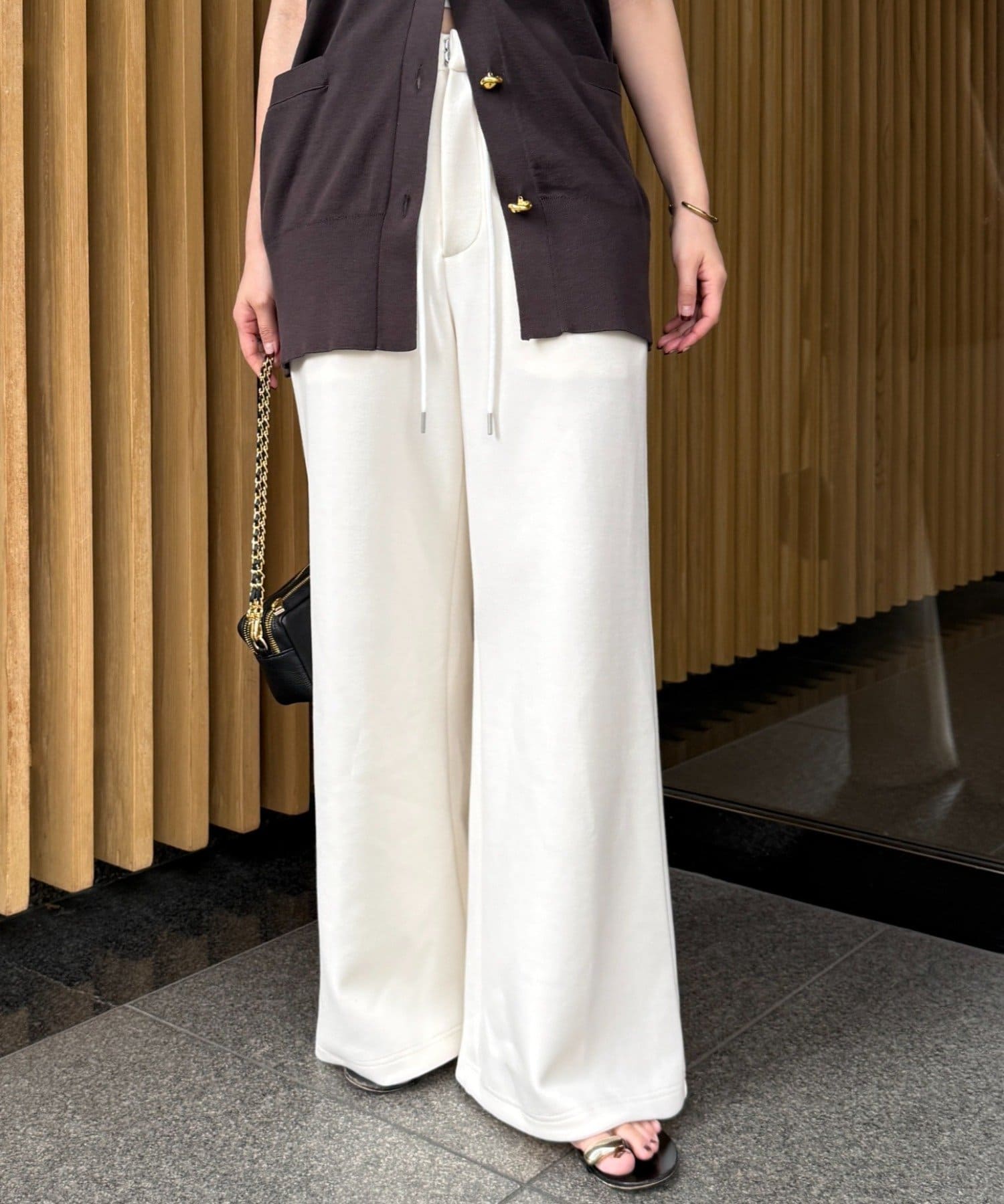 LOUNGEDRESS(ラウンジドレス) 【＠ld_risaコラボ】カットイージーパンツ