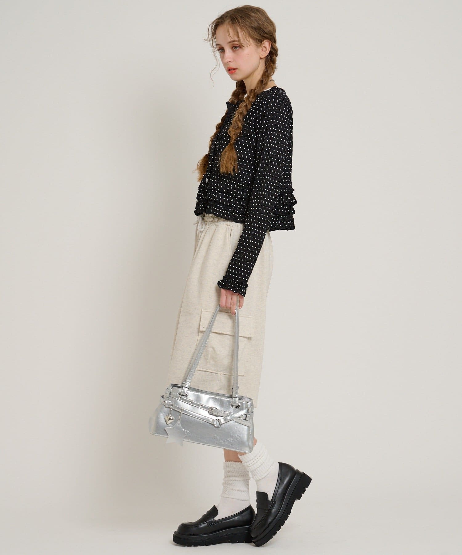 w closet(ダブルクローゼット) 【2サイズ展開】厚底スニーカーローファー