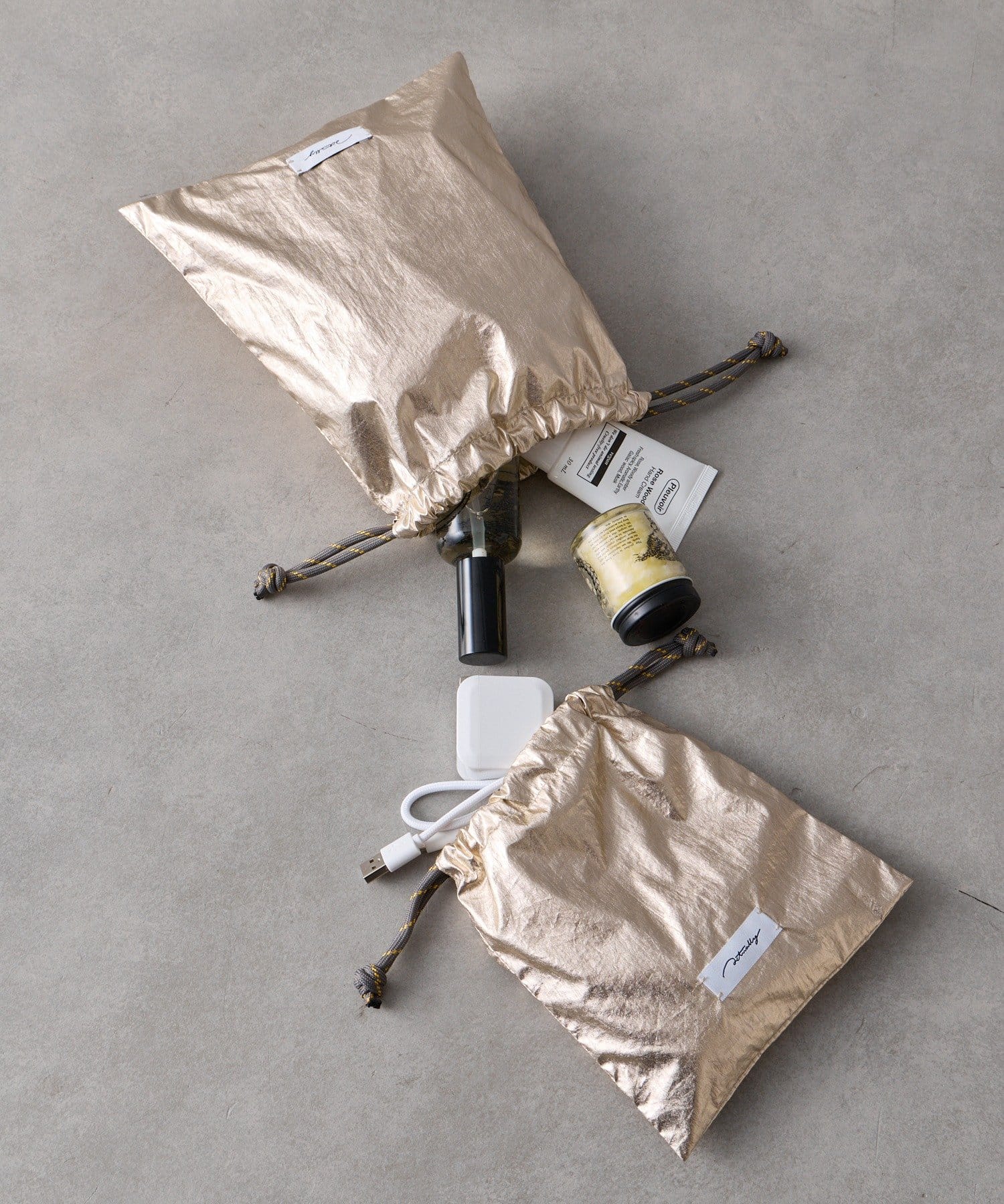 BIRTHDAY BAR(バースデイバー) メタリック巾着2枚SET