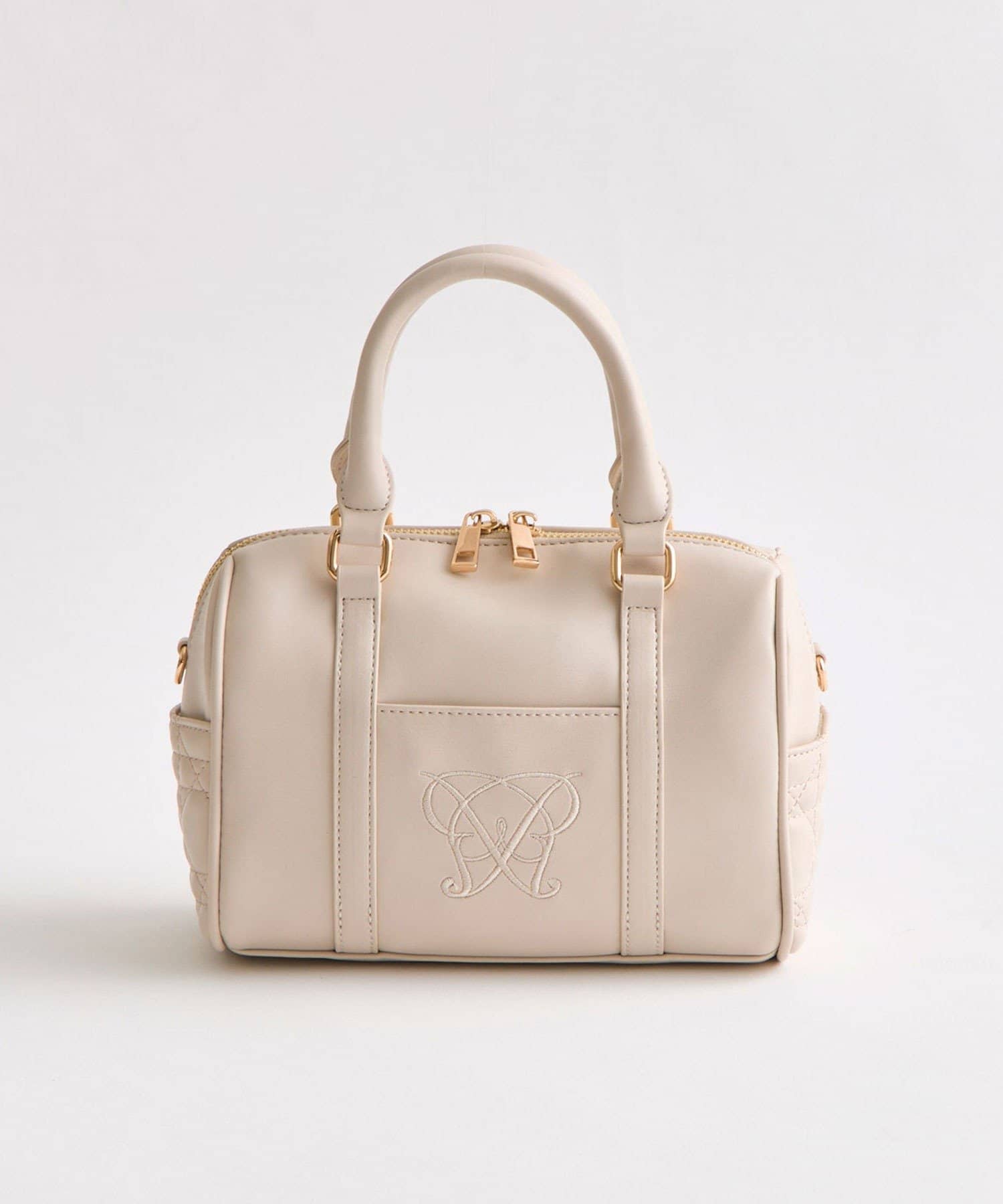 OLIVE des OLIVE(オリーブ デ オリーブ) Aimerianejoieロゴミニボストンバッグ