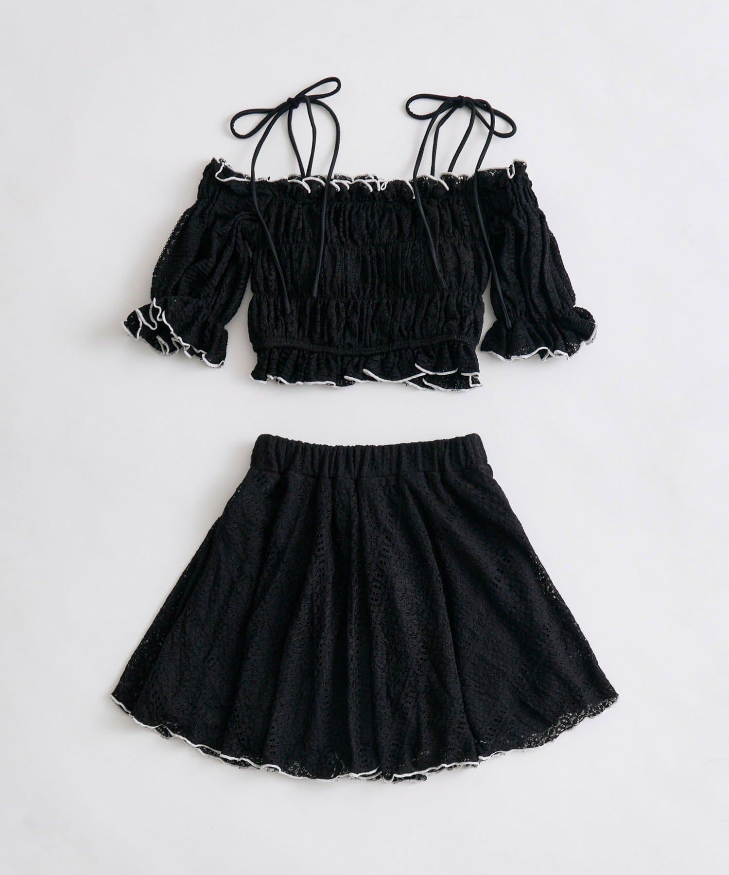 OLIVE des OLIVE(オリーブ デ オリーブ) レースシャーリングswimwear