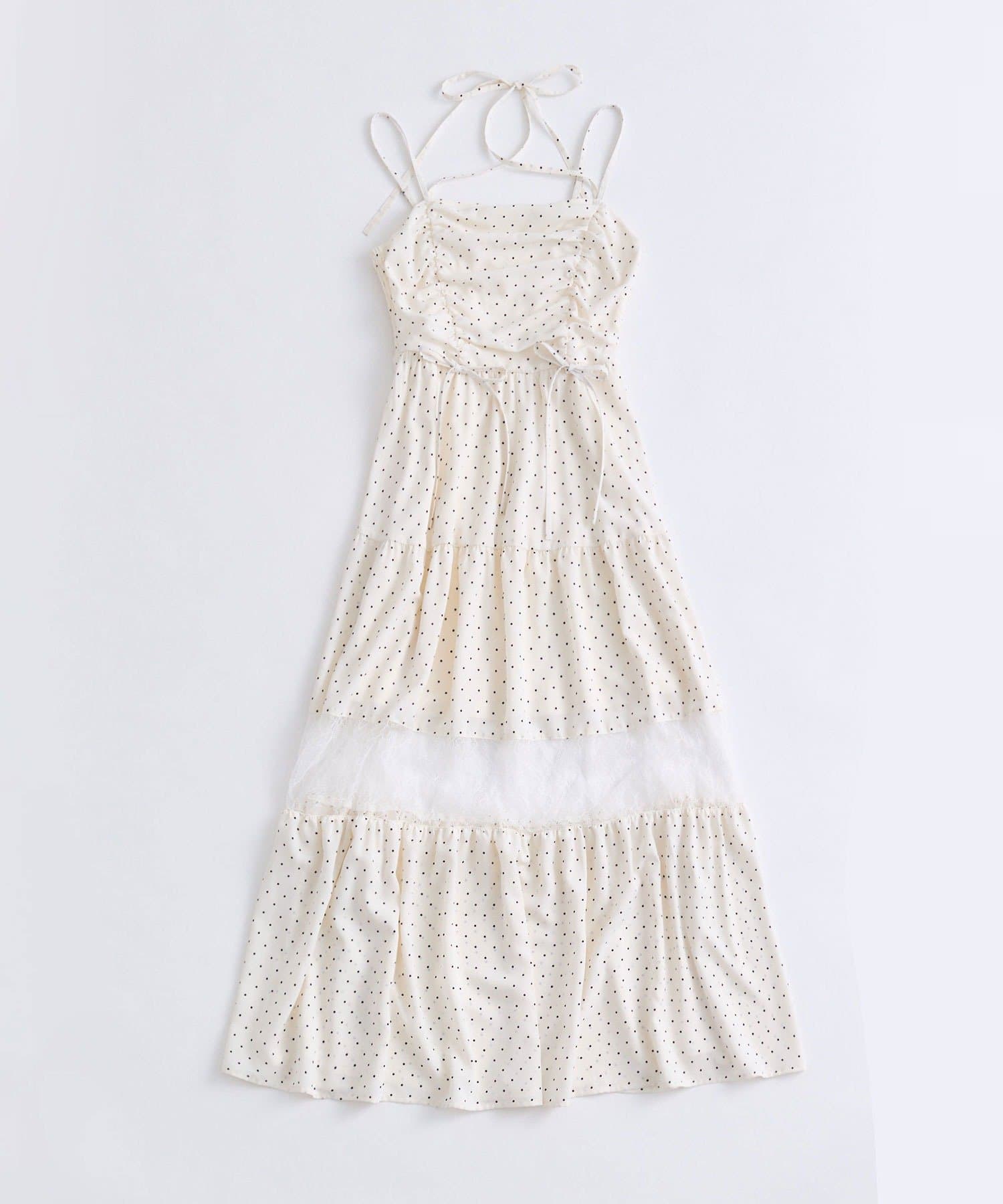 OLIVE des OLIVE(オリーブ デ オリーブ) レース切替ロングワンピース