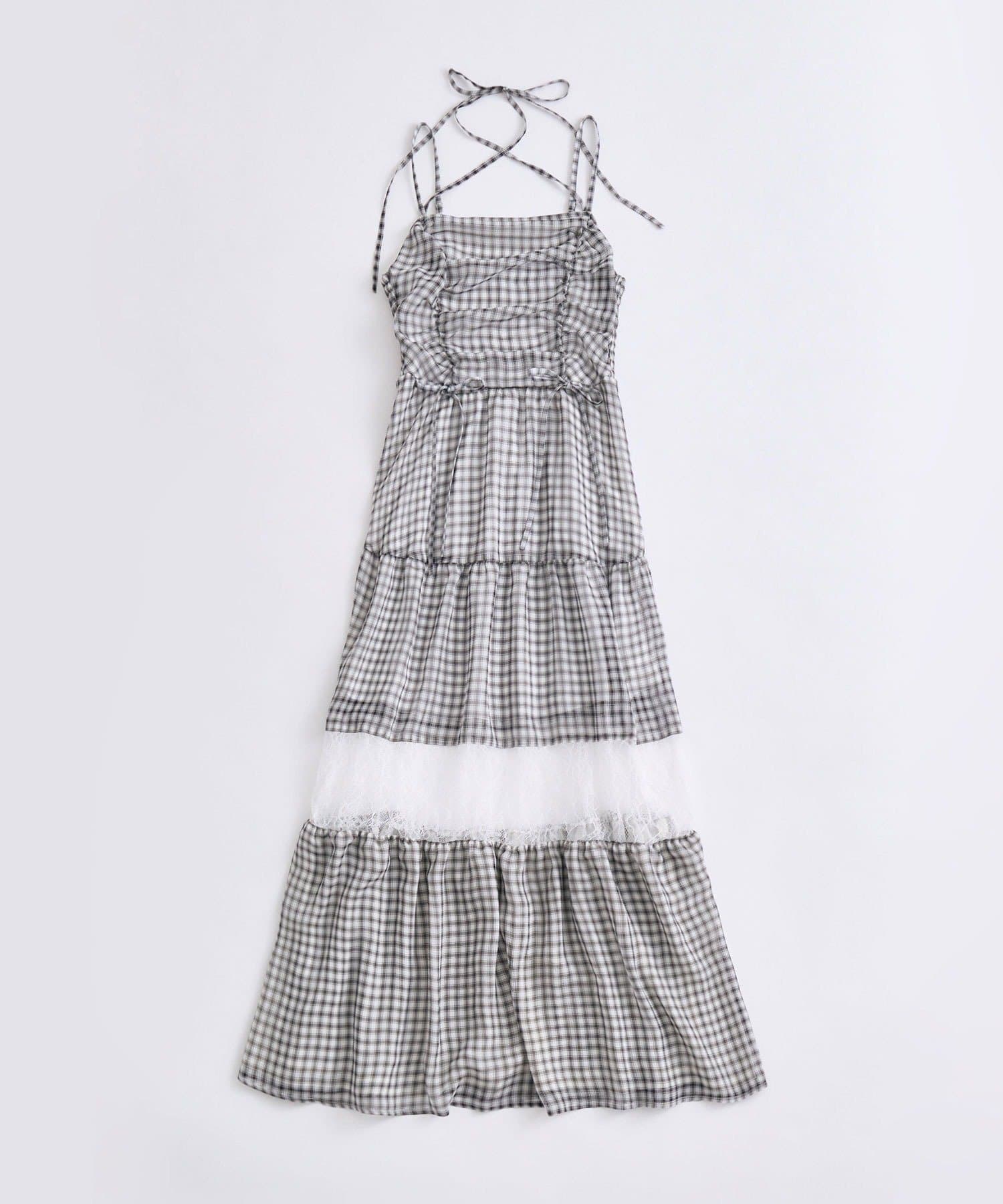 OLIVE des OLIVE(オリーブ デ オリーブ) レース切替ロングワンピース