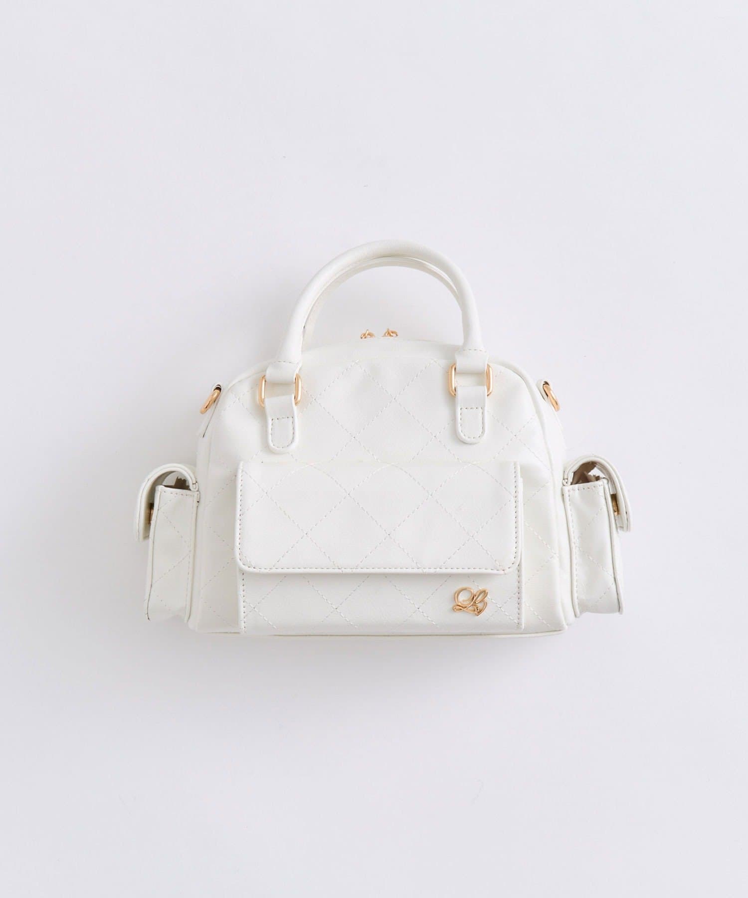 OLIVE des OLIVE(オリーブ デ オリーブ) マルチポケットステッチボストンバッグ