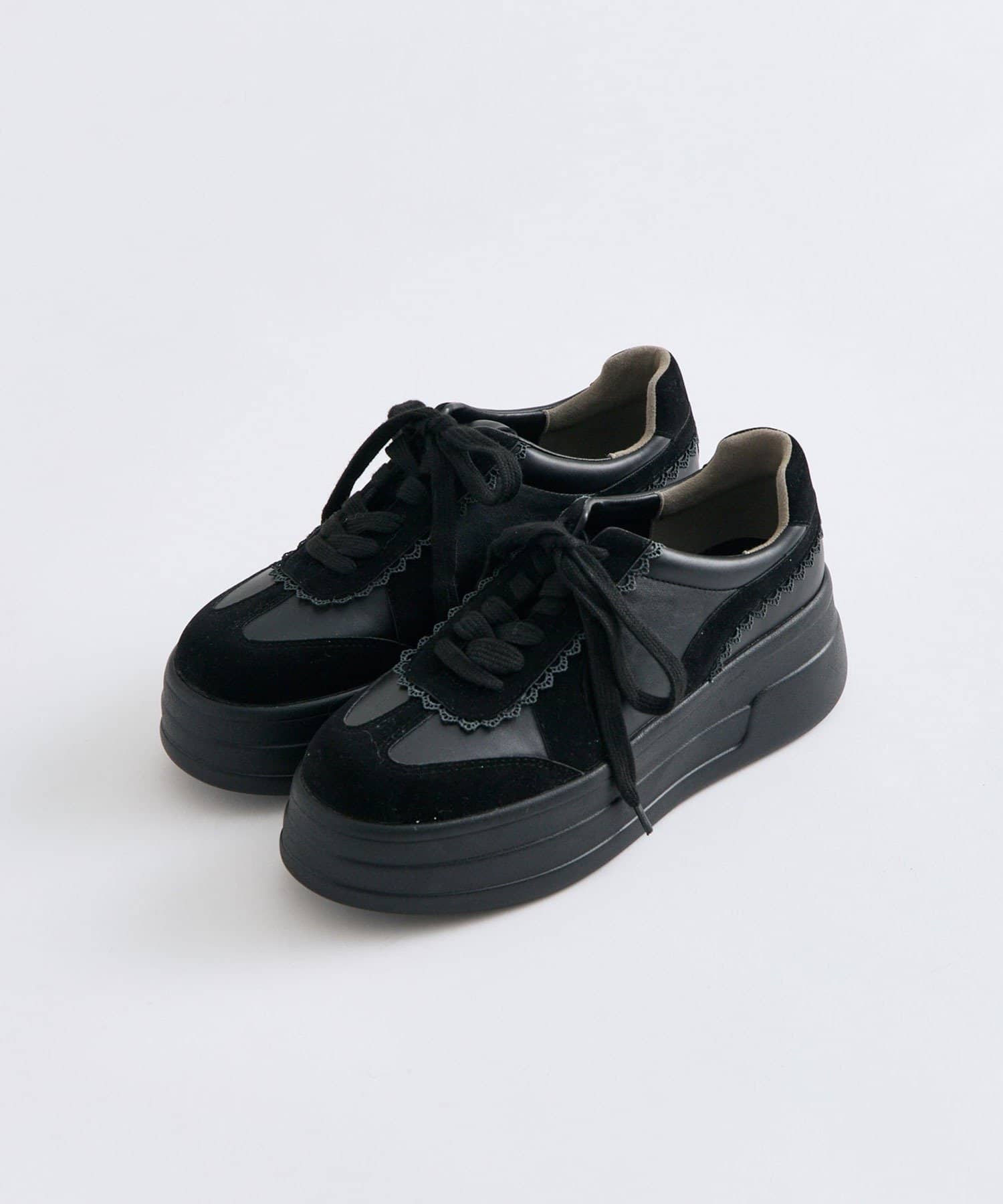 OLIVE des OLIVE(オリーブ デ オリーブ) ピコレース厚底スニーカー