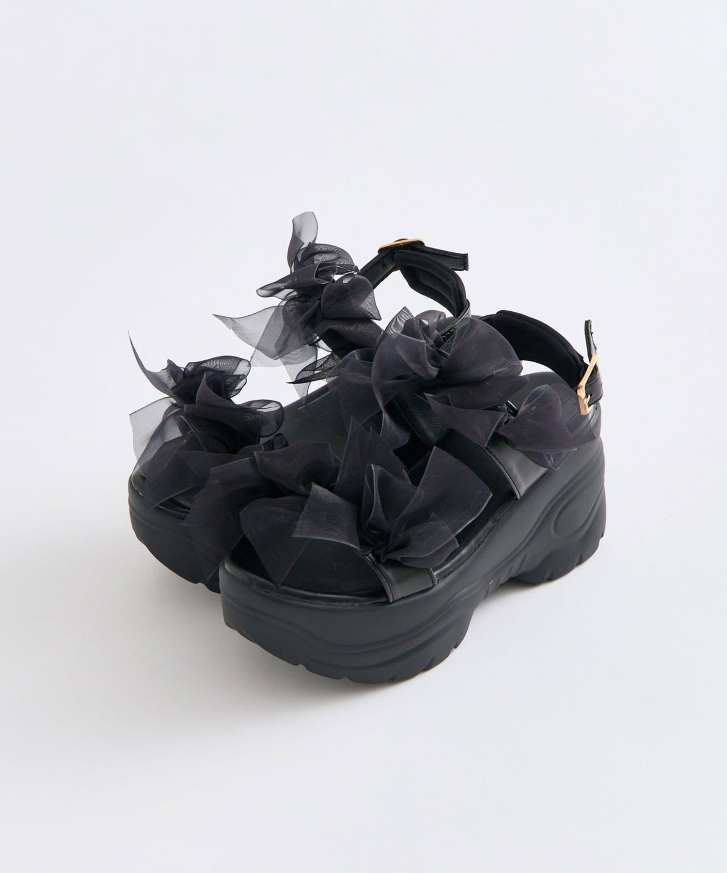 OLIVE des OLIVE(オリーブ デ オリーブ) メニーリボン厚底スポサン