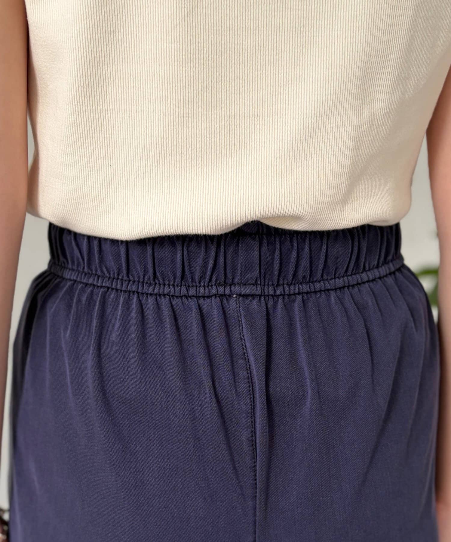 Chez toi(シェトワ) カットデニムイージーパンツ