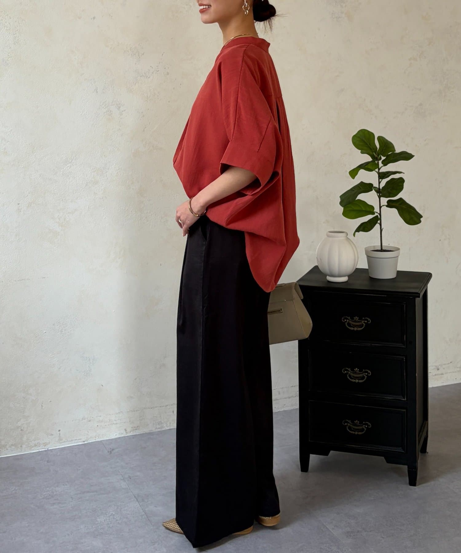 Chez toi(シェトワ) サイドポケットデザインベルト付きパンツ