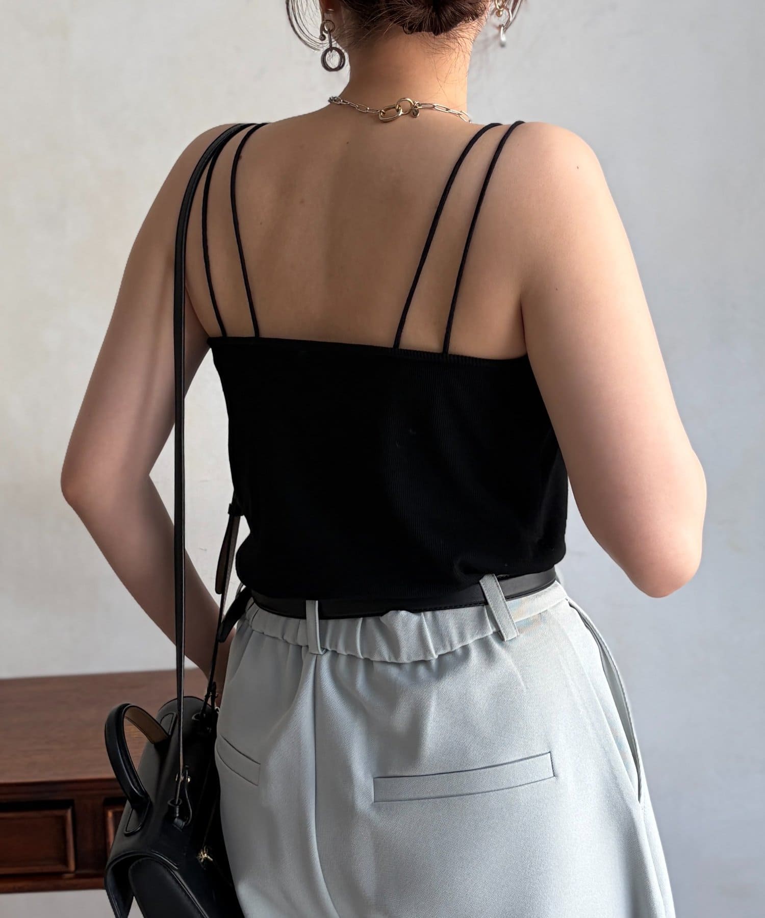 Chez toi(シェトワ) カップ付きテレコキャミ