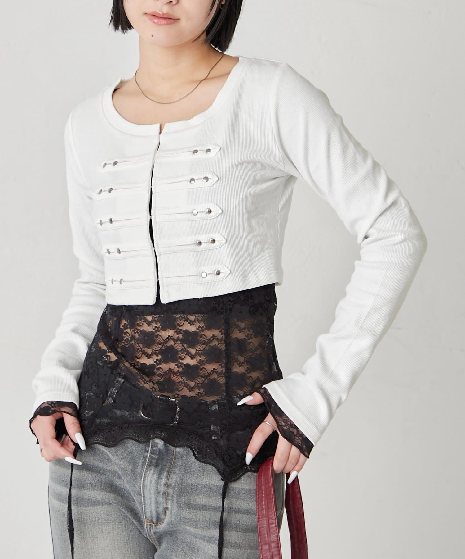 WHO’S WHO gallery(フーズフーギャラリー) 【WEB限定サイズあり】ナポレオンショートトップス