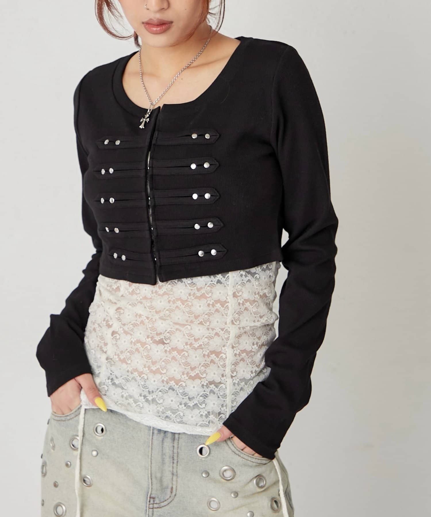 WHO’S WHO gallery(フーズフーギャラリー) 【WEB限定サイズあり】ナポレオンショートトップス