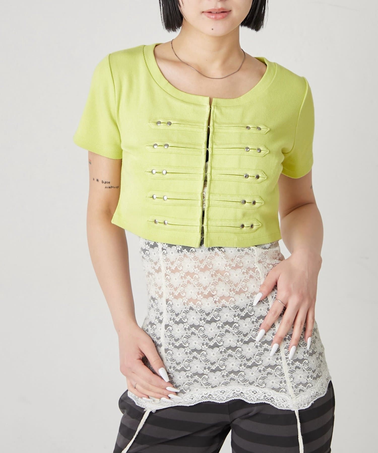 WHO’S WHO gallery(フーズフーギャラリー) 【WEB限定サイズあり】ナポレオンショート半袖トップス