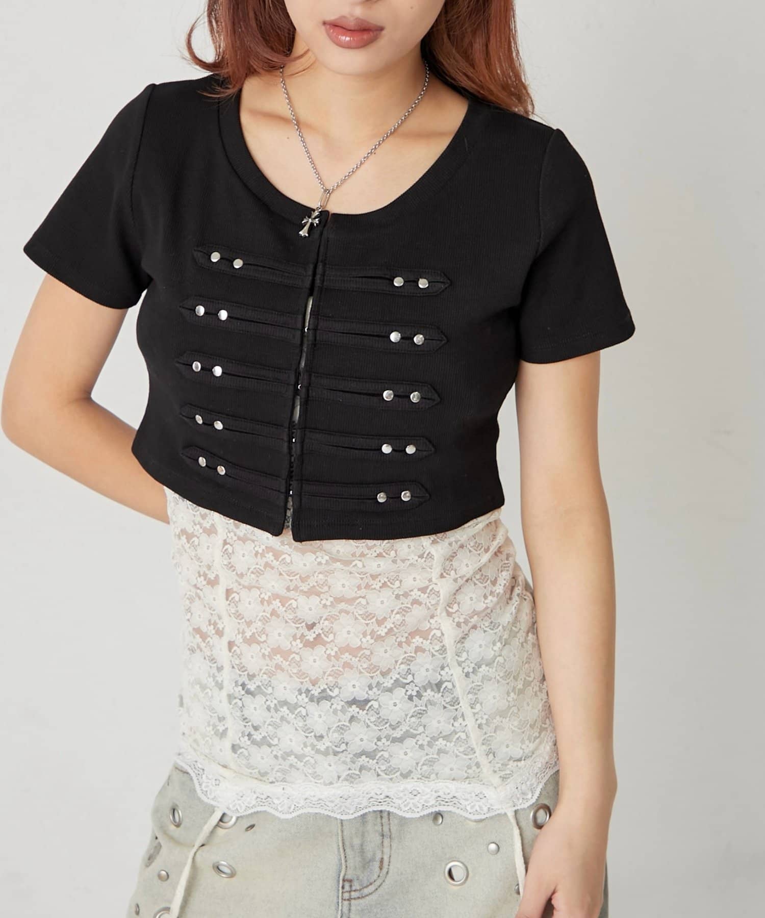 WHO’S WHO gallery(フーズフーギャラリー) 【WEB限定サイズあり】ナポレオンショート半袖トップス