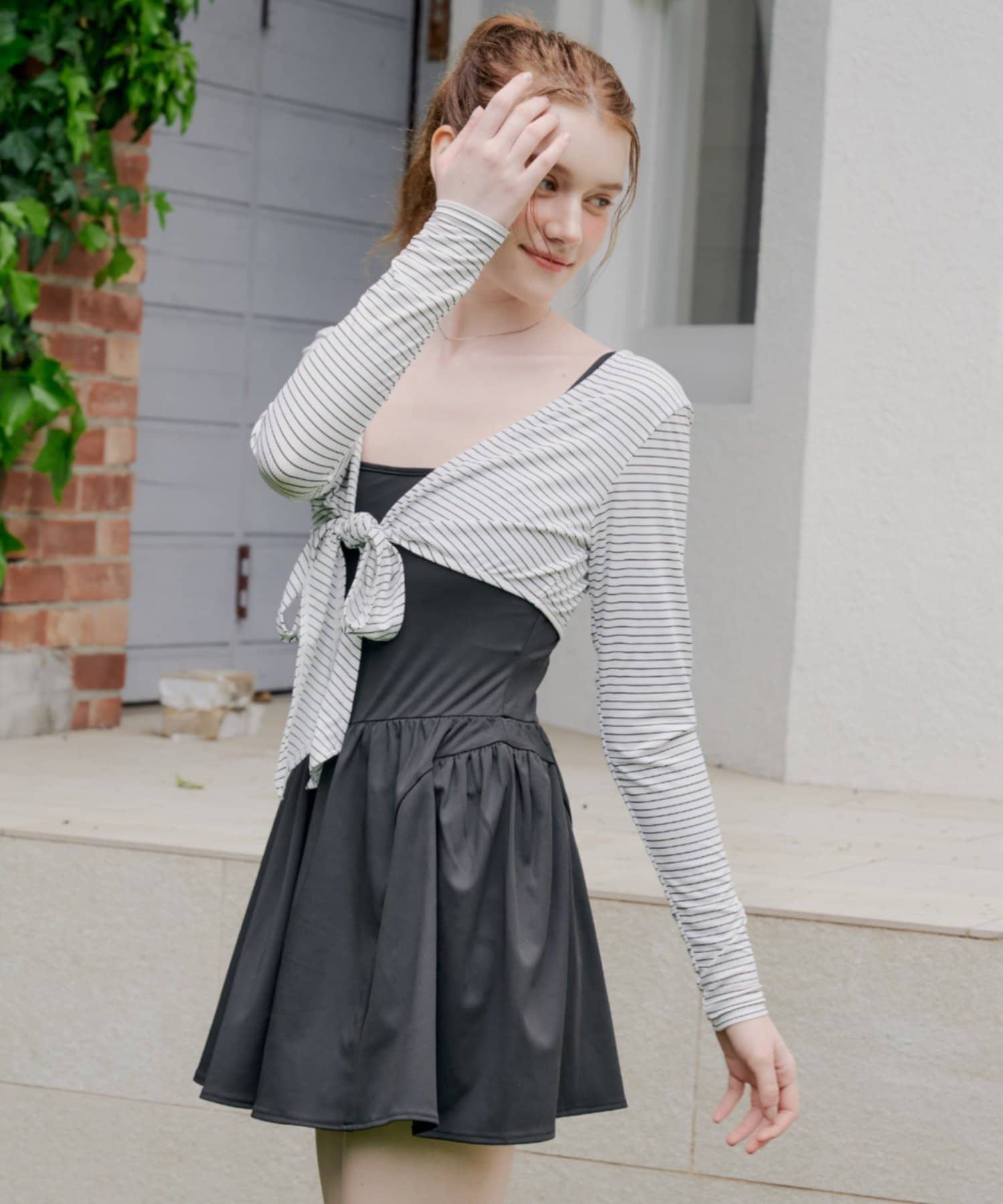 Chico(チコ) 水着/SET ITEM【SALON by Chico】リボンボレロカーデ+フレアワンピースセット