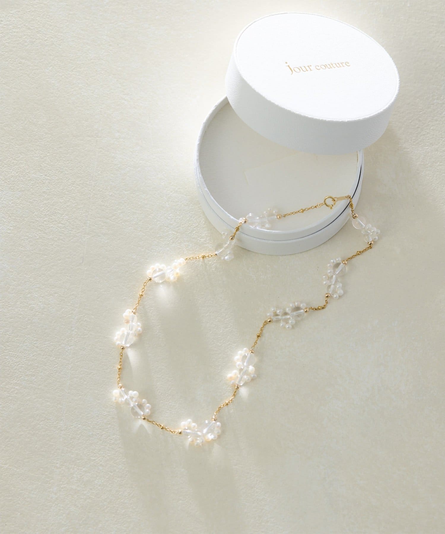 Whim Gazette(ウィム ガゼット) 《別注》jour couture/パールモチーフショートネックレス