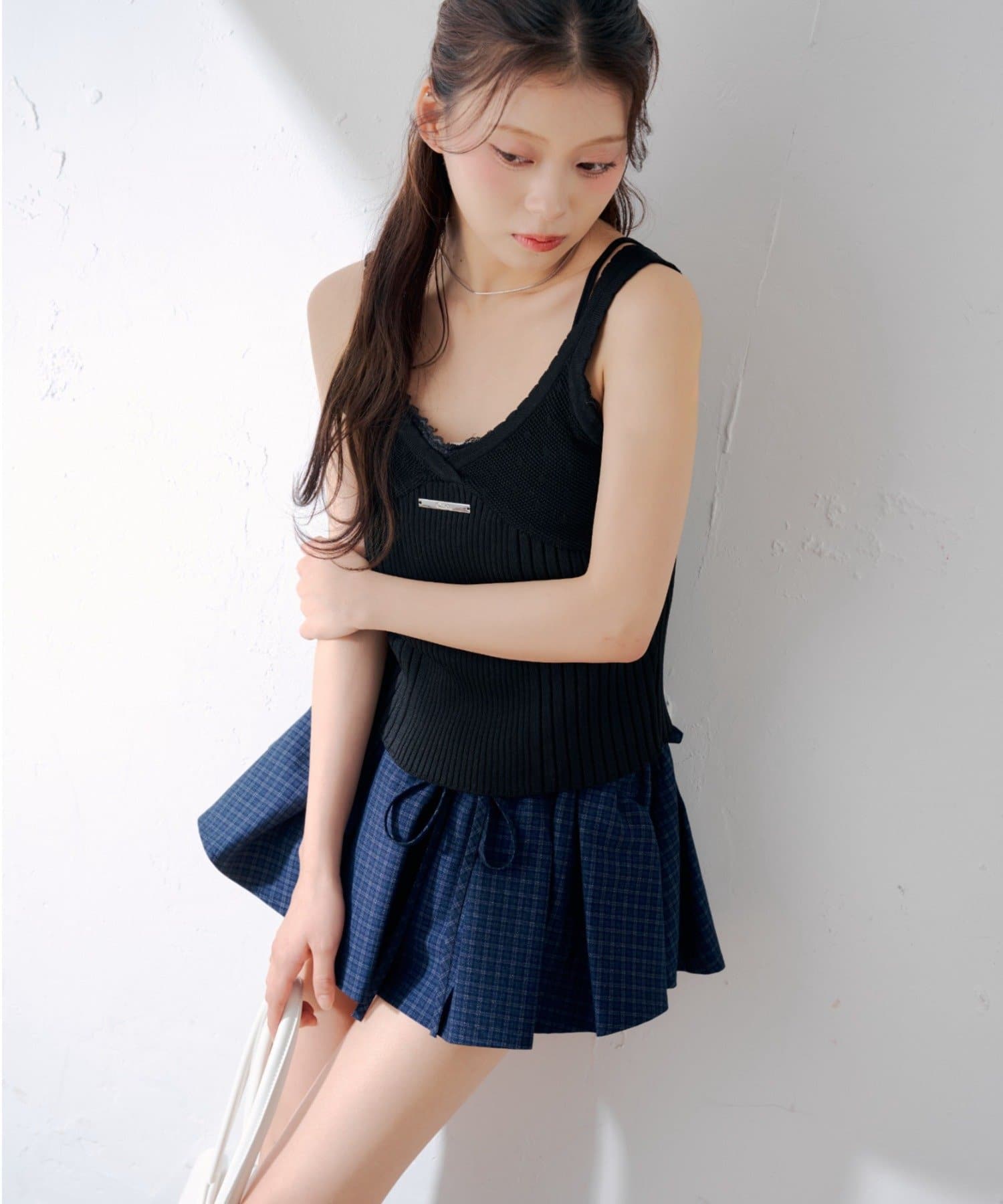 Chico(チコ) レイヤードフレアミニスカート