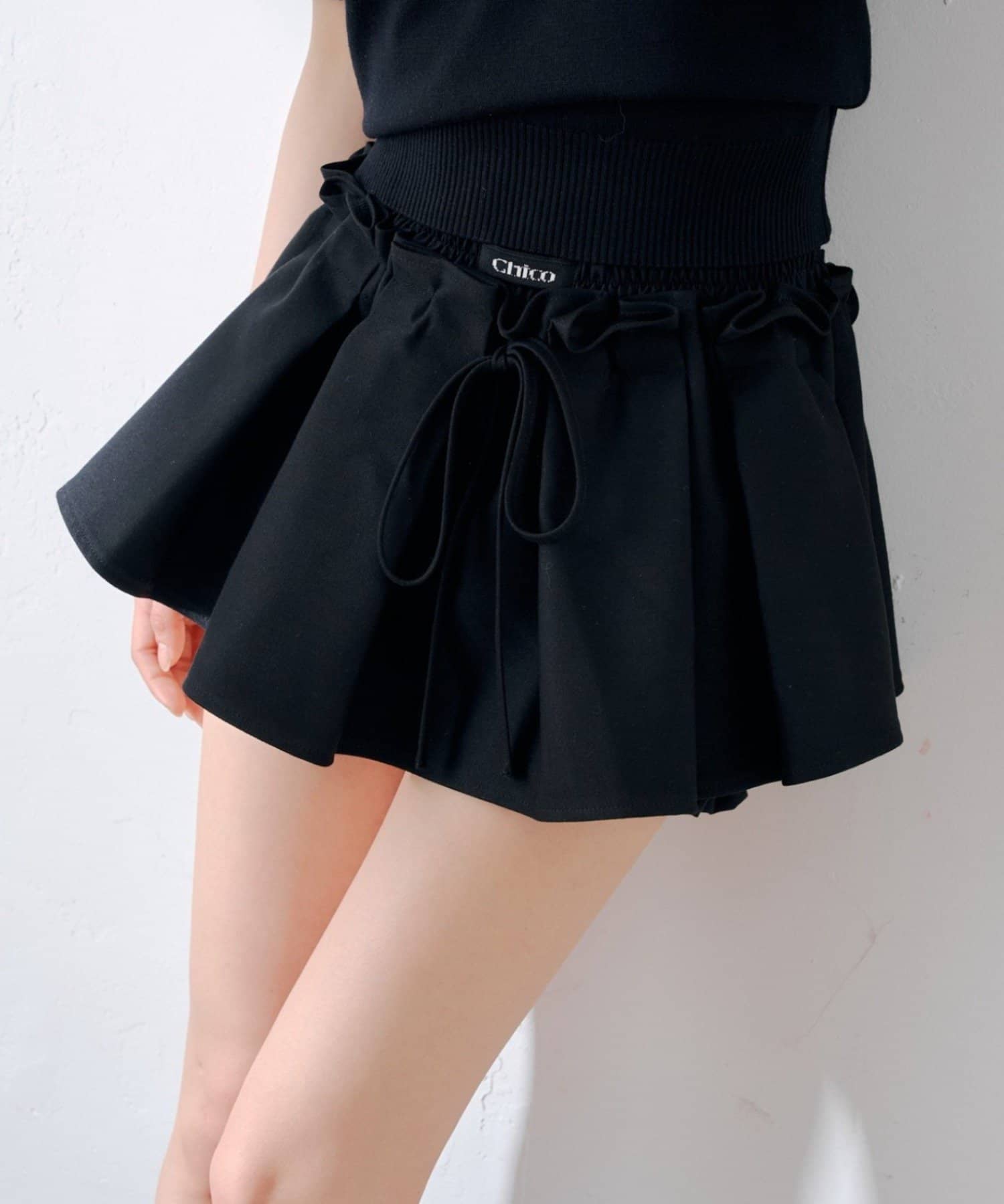 Chico(チコ) レイヤードフレアミニスカート