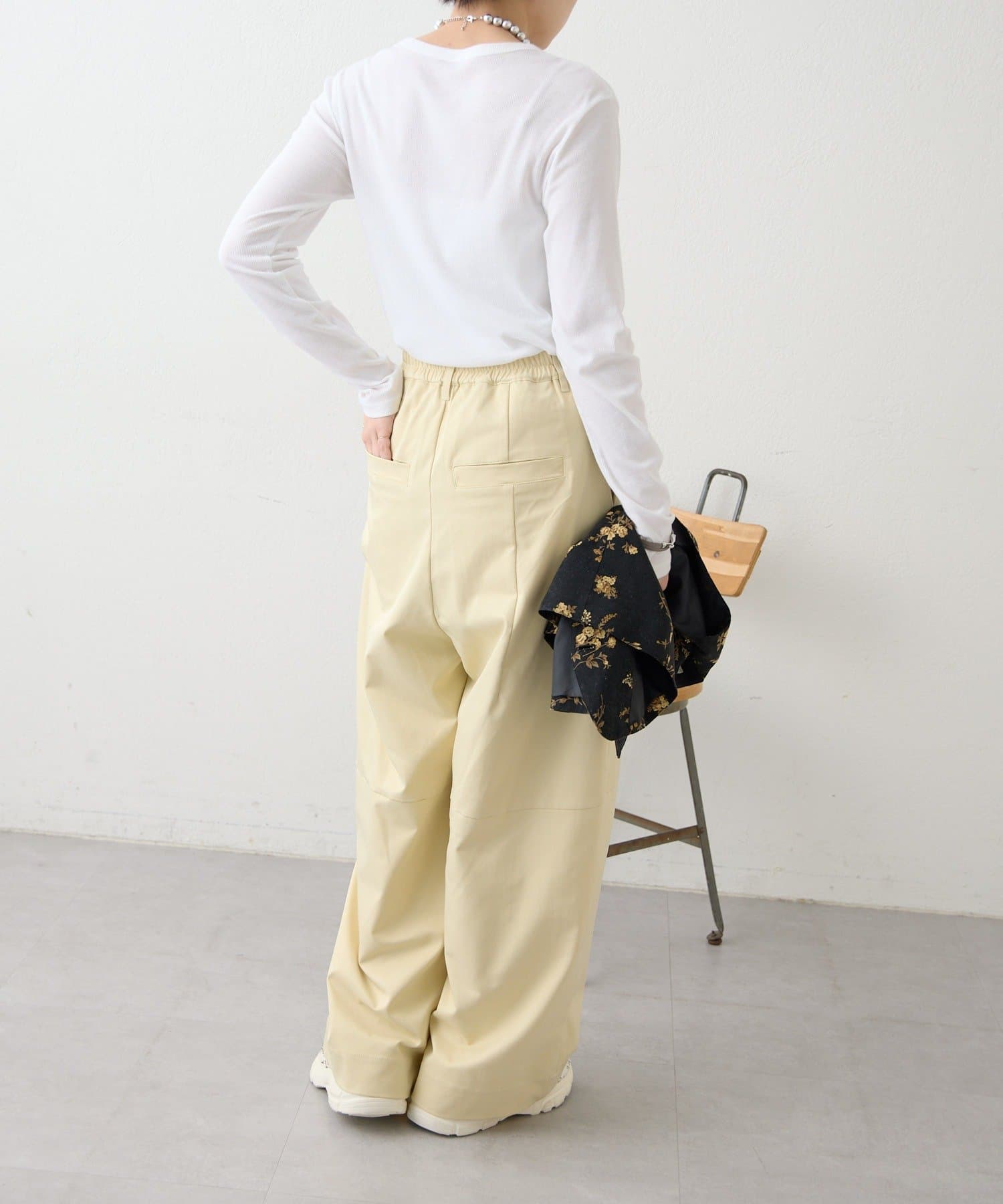 ear PAPILLONNER(イア パピヨネ) ポロ襟配色シャツジャケット【SUM1 STYLE(スミスタイル)】