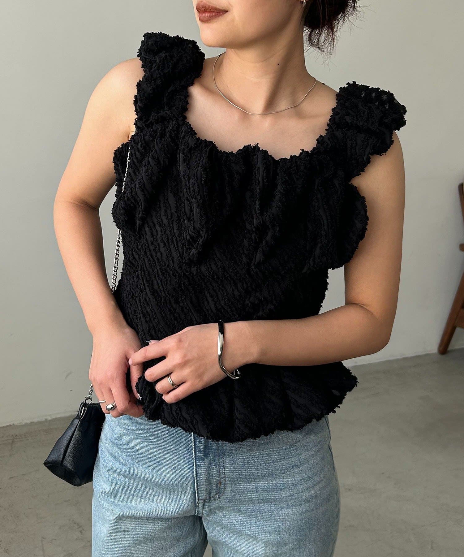 CAPRICIEUX LE'MAGE(カプリシュレマージュ) ジャガードバルーンタンク