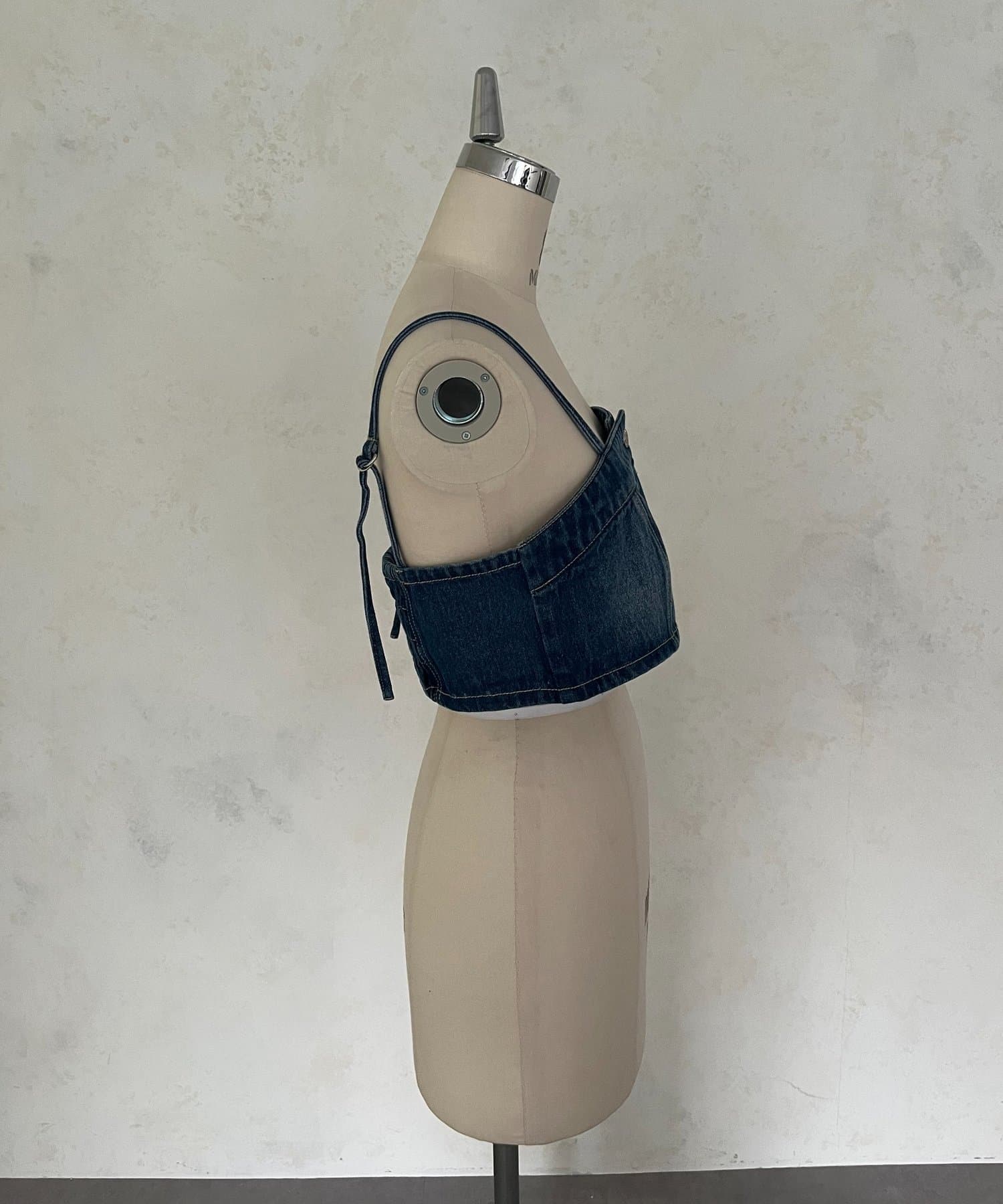 prose verse(プロズヴェール) 【セットアイテム】デニムビスチェ×ペプラムブラウス