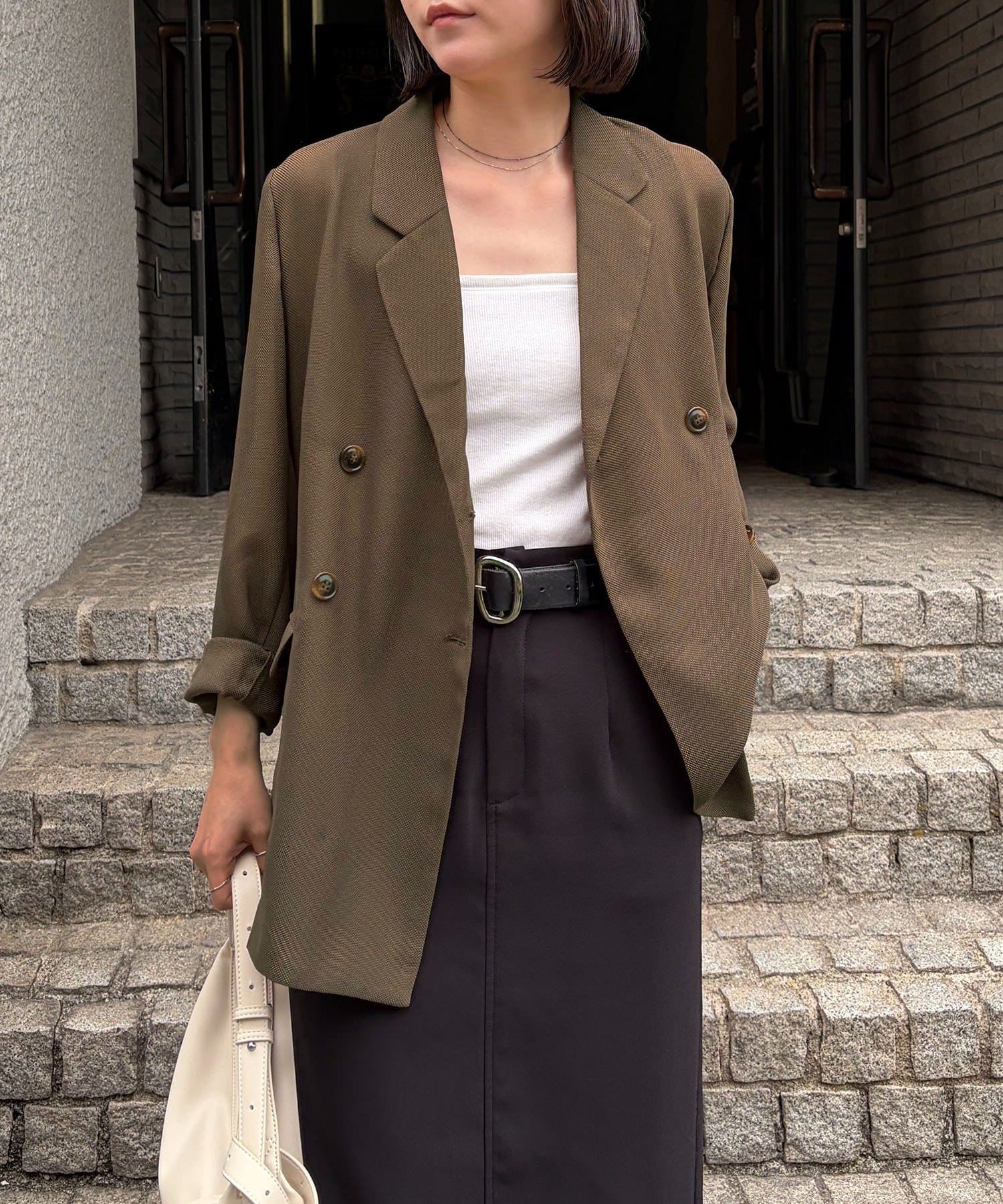 CAPRICIEUX LE'MAGE(カプリシュレマージュ) 【夏まで使える】シアーWジャケット