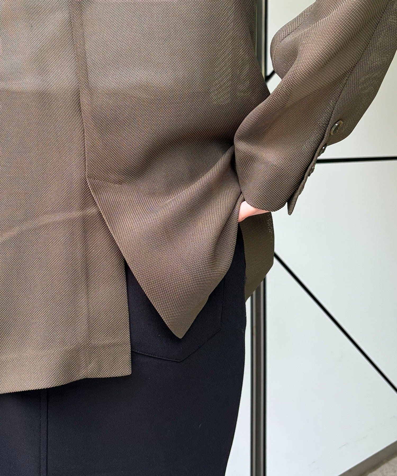 CAPRICIEUX LE'MAGE(カプリシュレマージュ) 【夏まで使える】シアーWジャケット