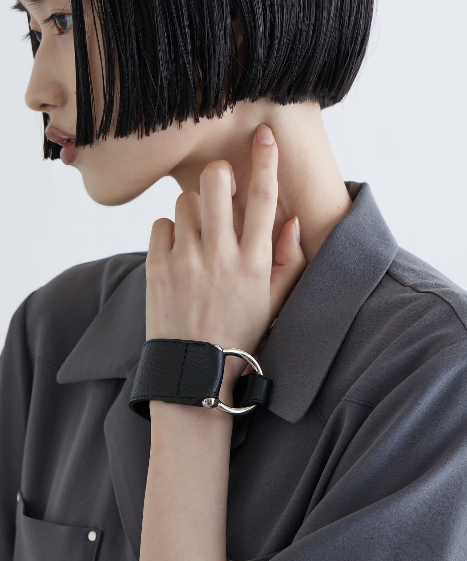 Lui's(ルイス) シルバーリングレザーブレスレット