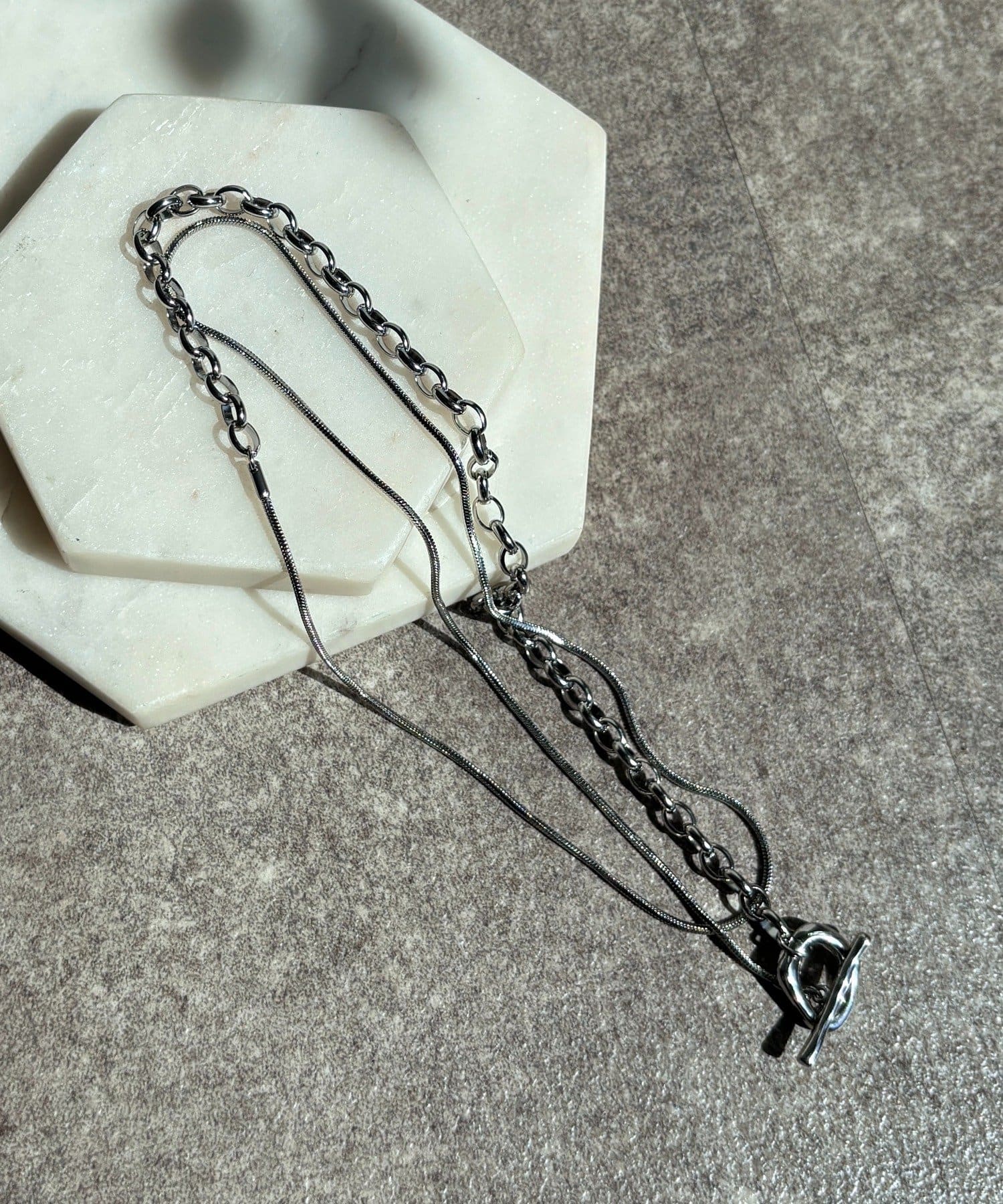 DOUDOU(ドゥドゥ) チェーン切替スライダーネックレス