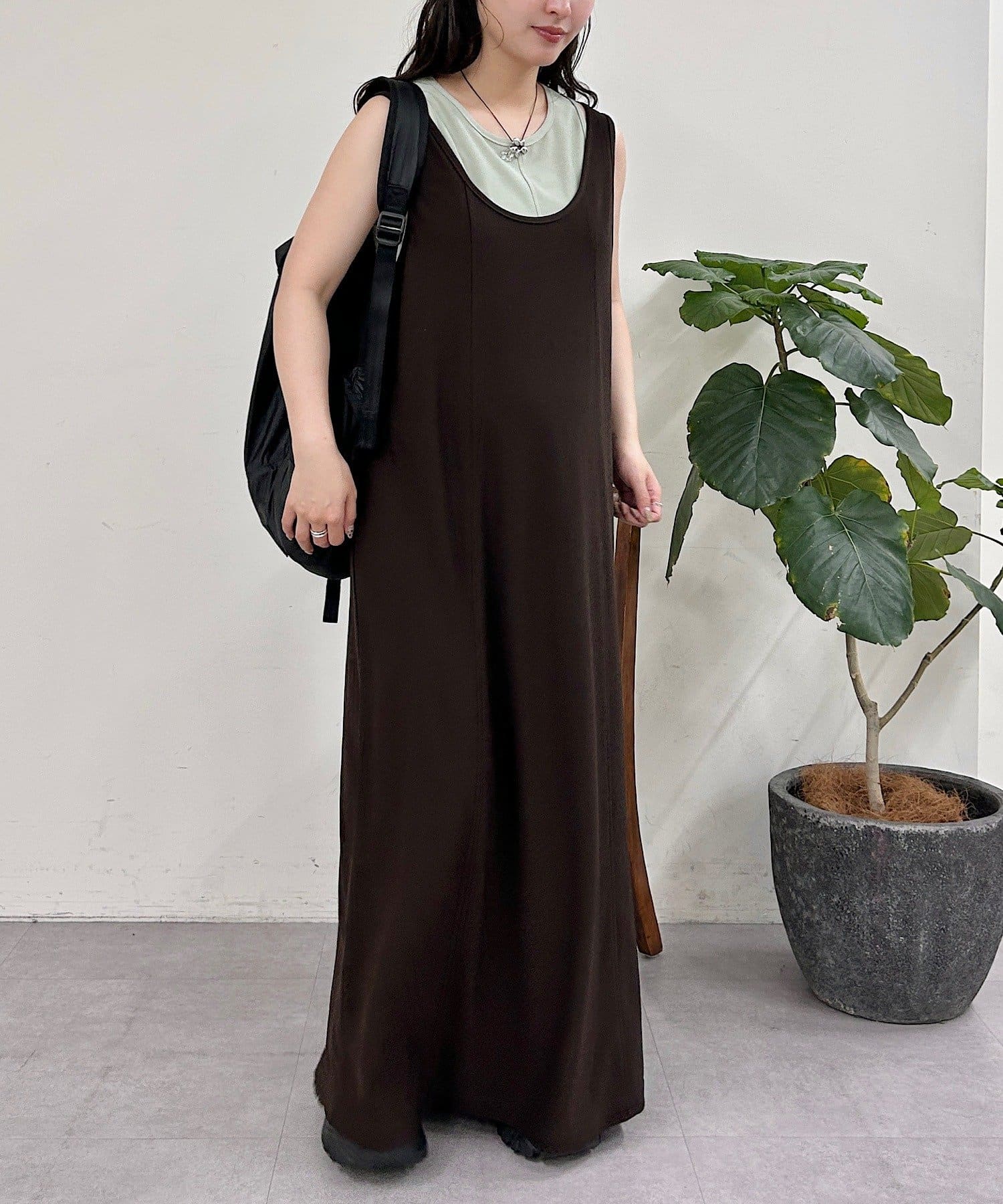 Kastane(カスタネ) 【4.2(木)0:00～4.4(土)23:59販売期間/EGUTHI企画/WEB限定/2サイズ展開/低身長サイズあり】カットワンピース&タンクSET