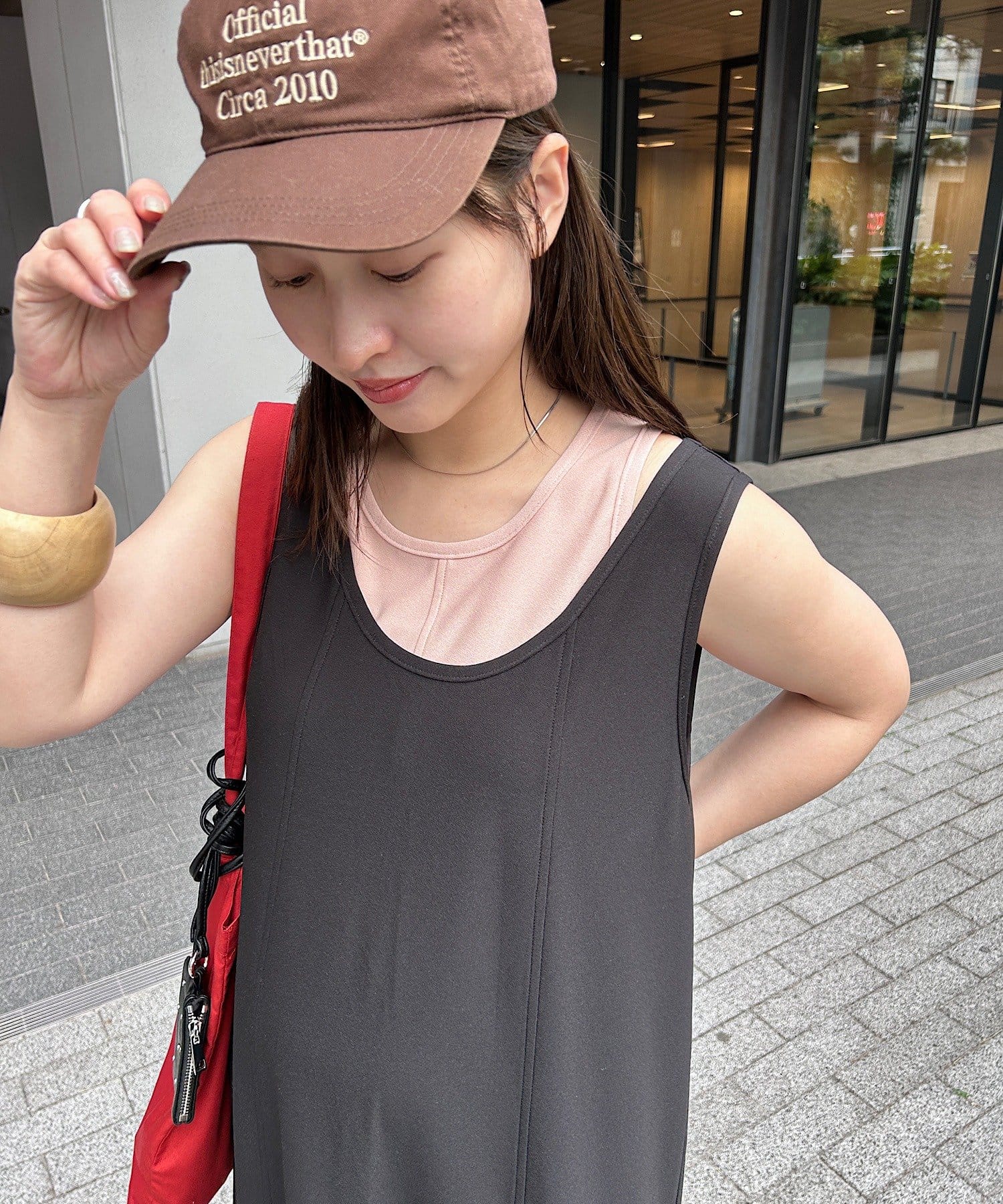 Kastane(カスタネ) 【4.2(木)0:00～4.4(土)23:59販売期間/EGUTHI企画/WEB限定/2サイズ展開/低身長サイズあり】カットワンピース&タンクSET