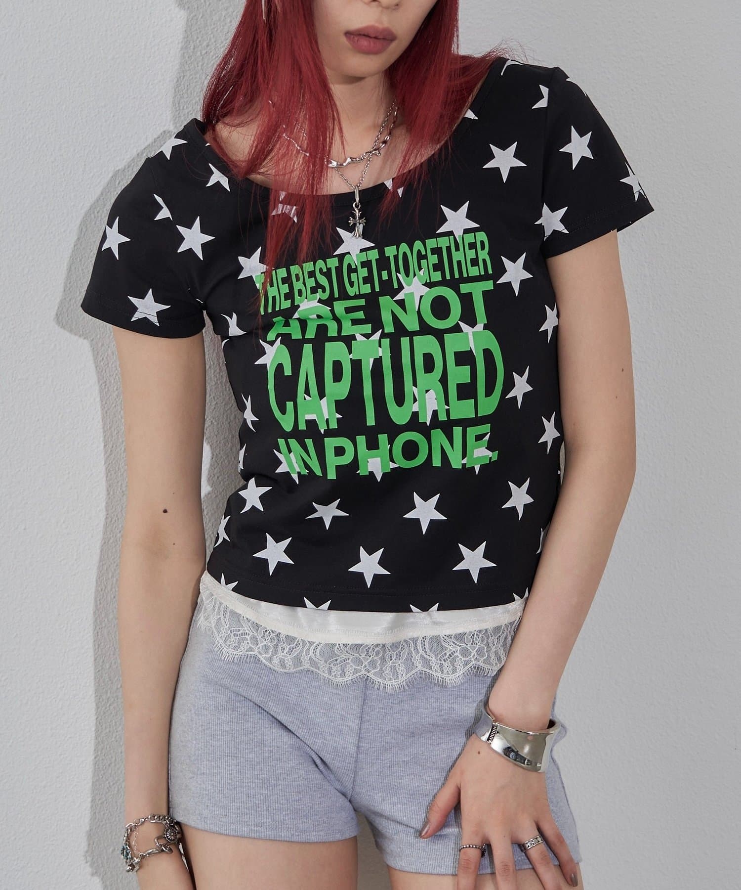 WHO’S WHO gallery(フーズフーギャラリー) 【WEB限定】メッセージスタードットS/S TEE