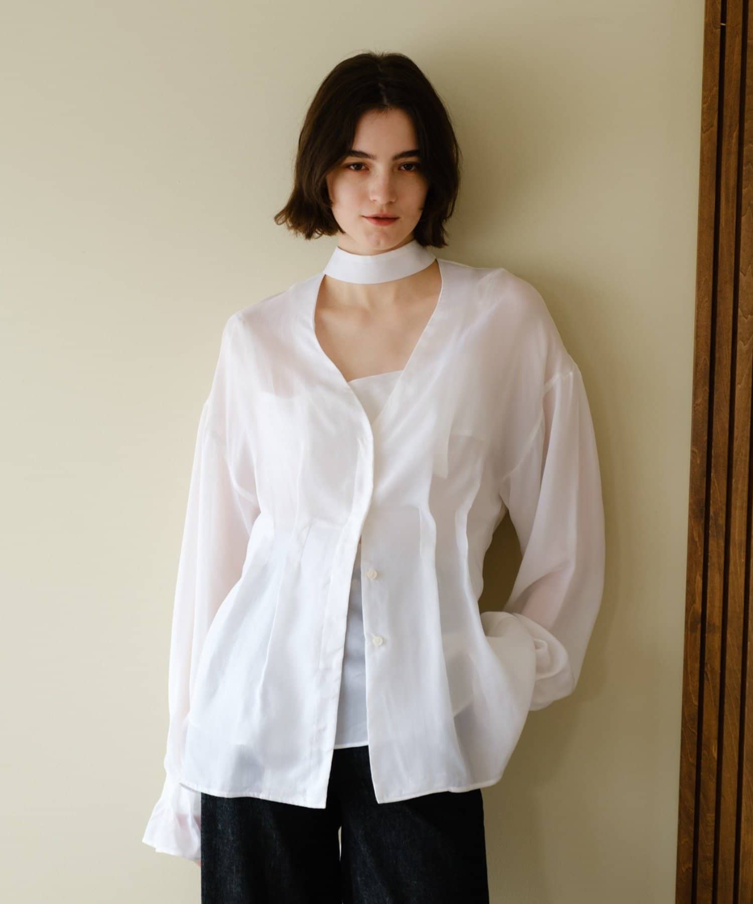 SHENERY(シーナリー) キュプラタックブラウス