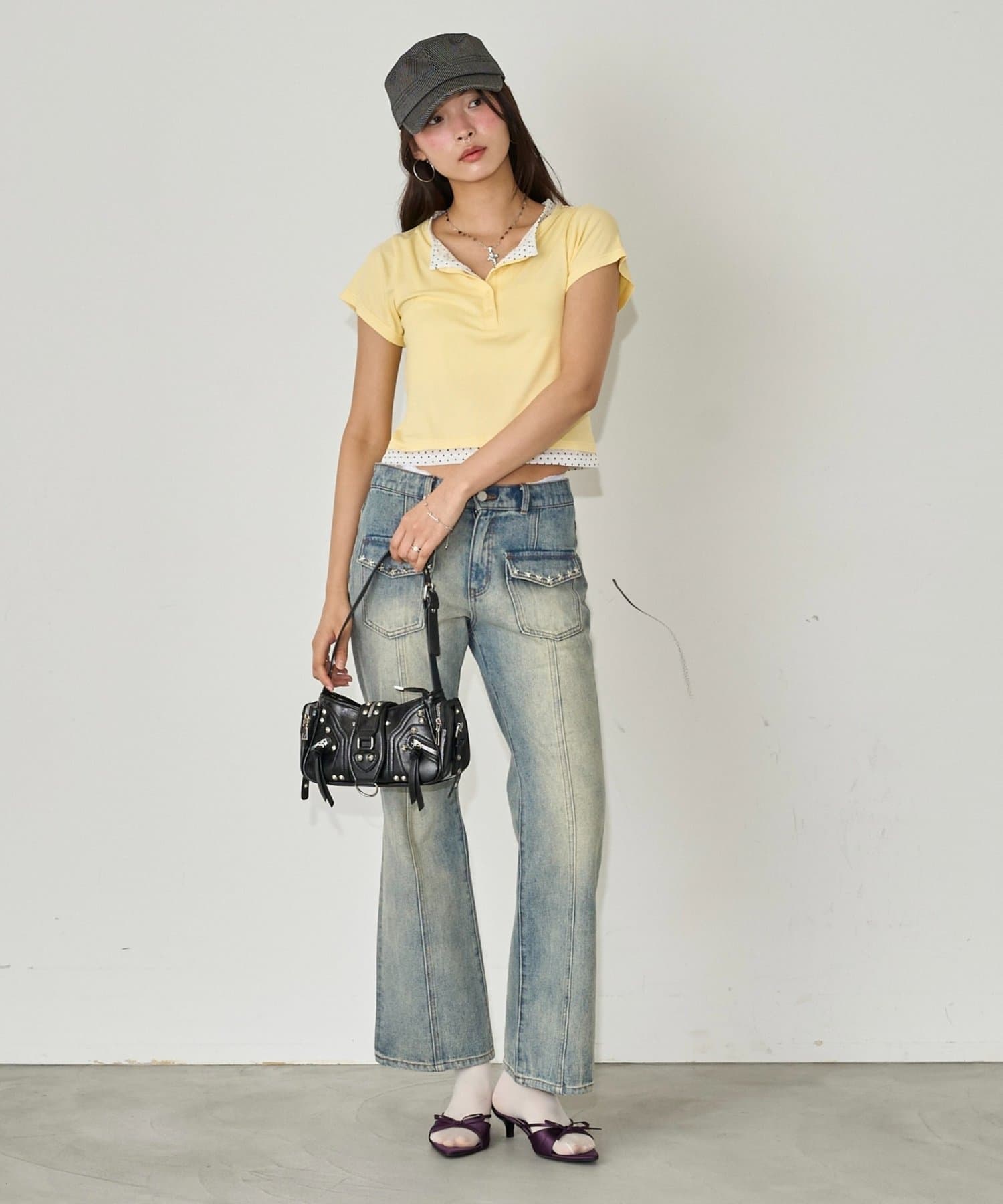 WHO’S WHO gallery(フーズフーギャラリー) レイヤードヘンリーS/Sトップス