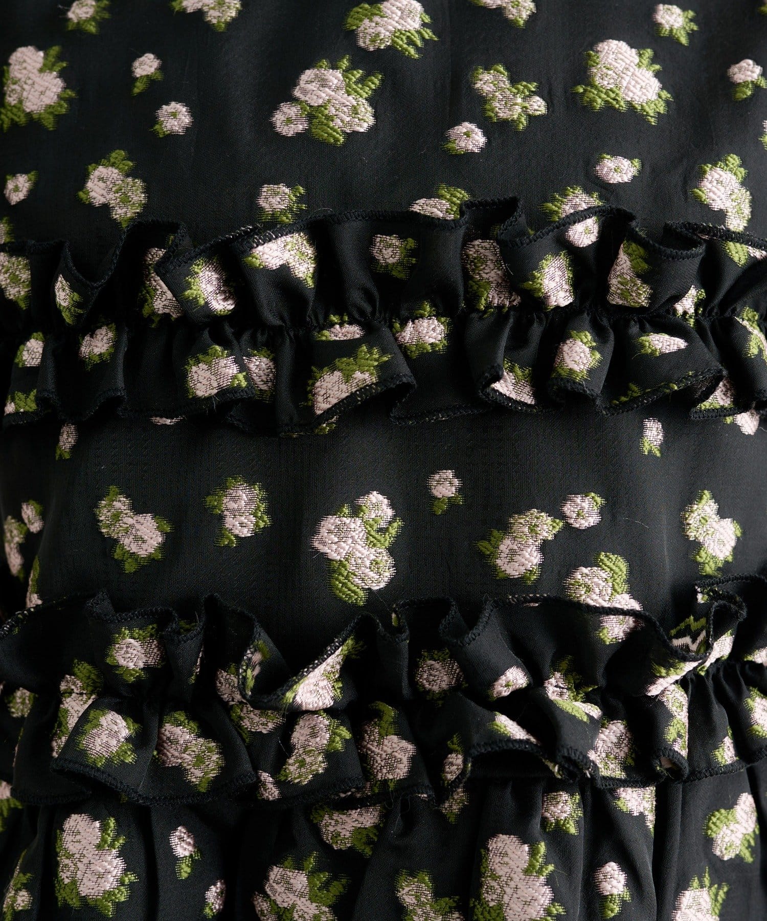 mystic(ミスティック) 《@____ri__125 セレクト/WHT》【4/2(THU) 12:00予約START】オーガンジーフラワーブラウス