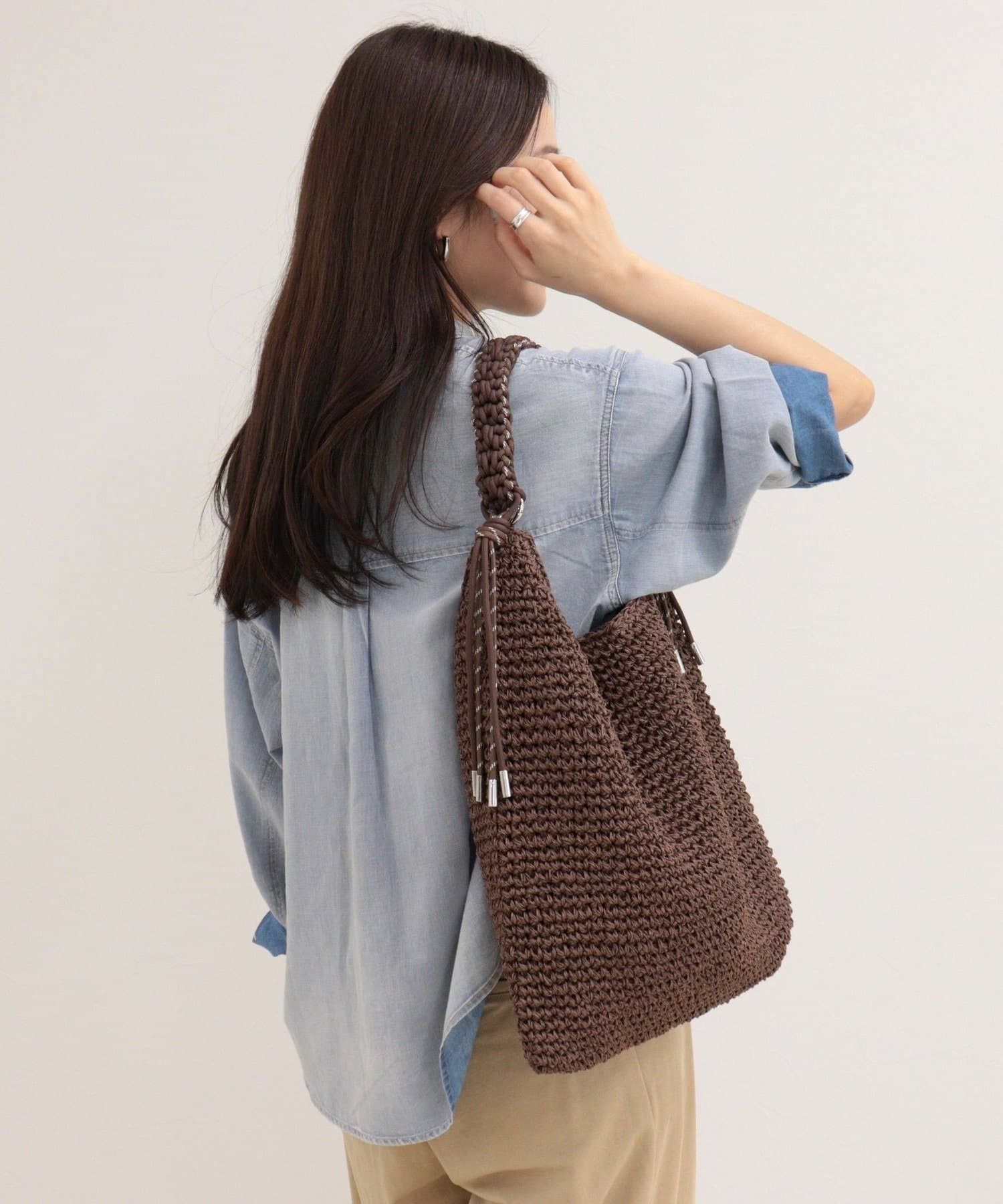 FREDY & GLOSTER(フレディ アンド グロスター) パラコードハンドルクロッシェトートバッグ