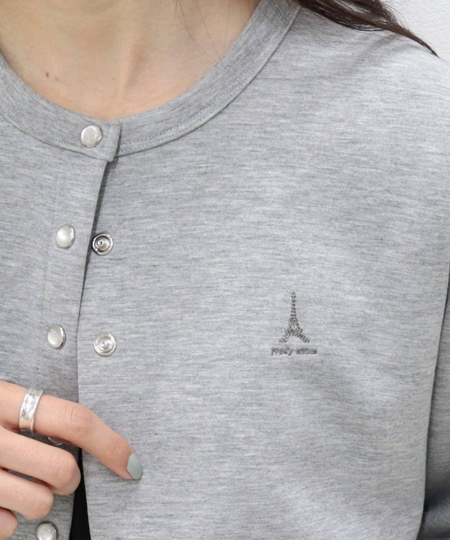 FREDY & GLOSTER(フレディ アンド グロスター) ドット釦ポンチカーディガン