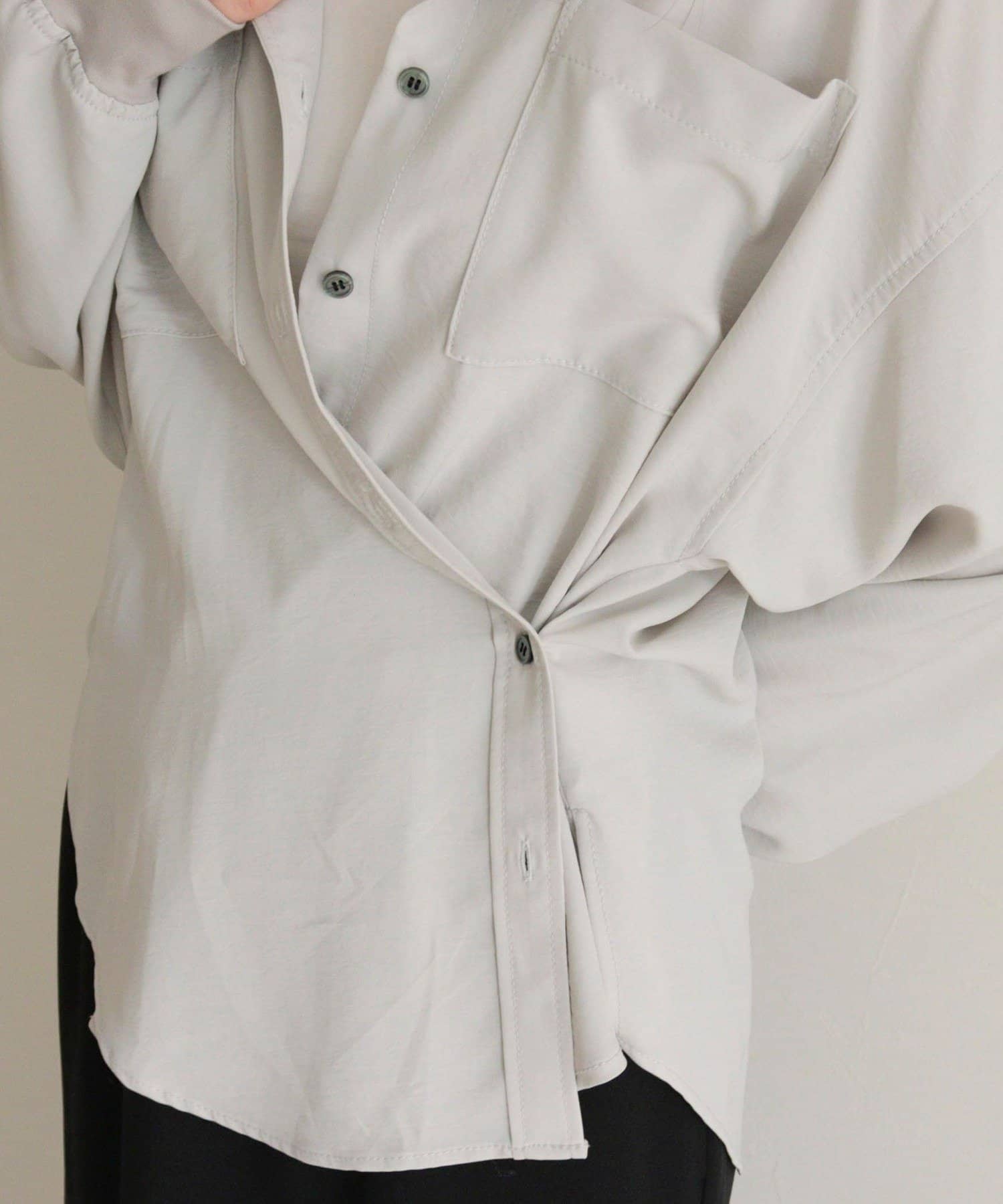 FREDY & GLOSTER(フレディ アンド グロスター) とろみカシュクールシャツ